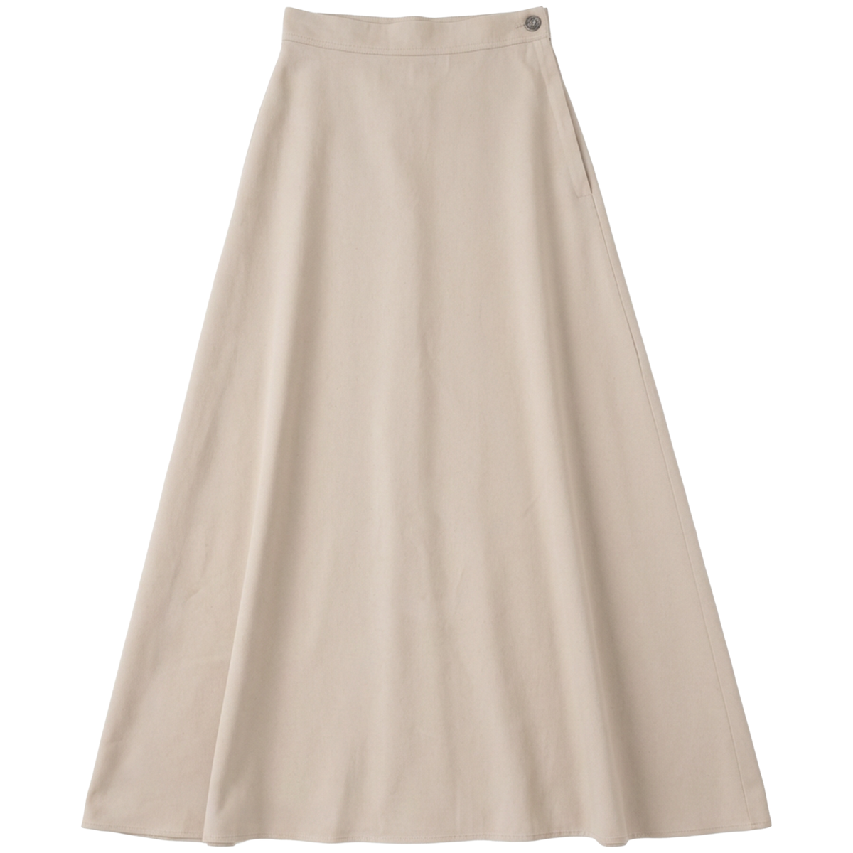 Maxi A Line Linen Skirt in Stone by Midi