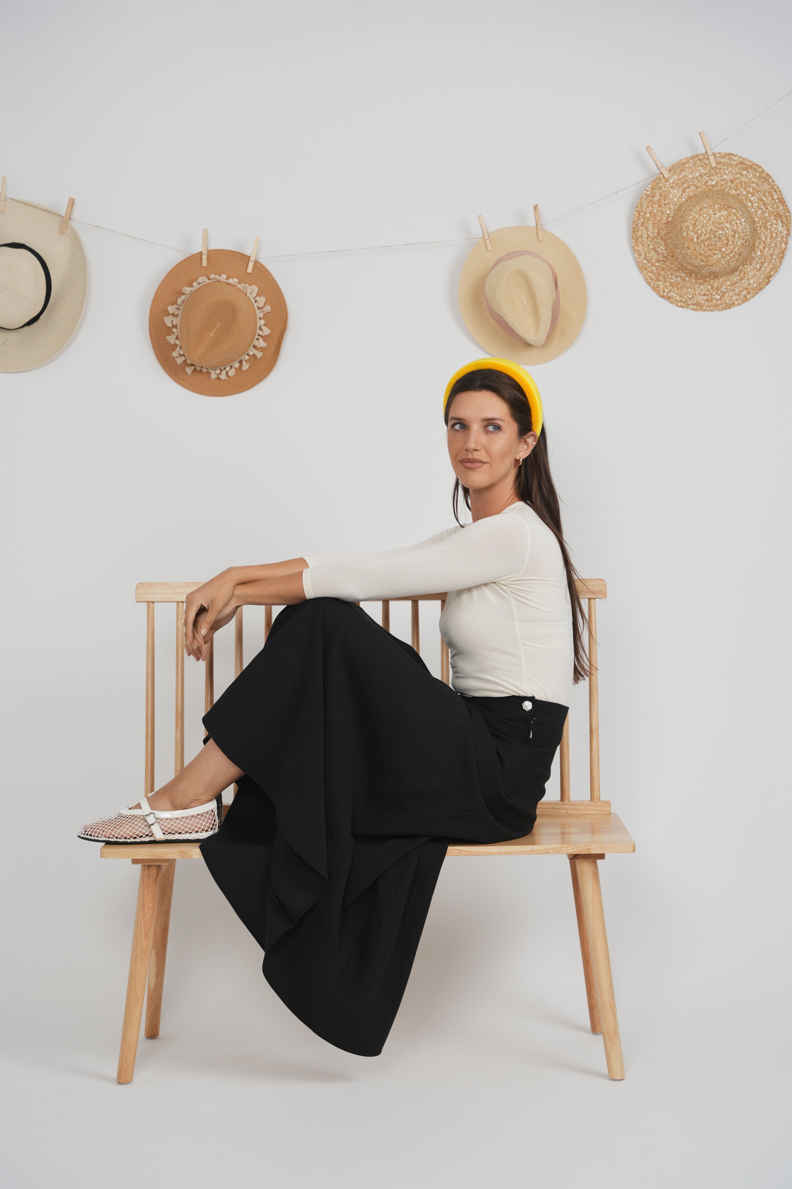 Maxi A Line Linen Skirt in by Midi