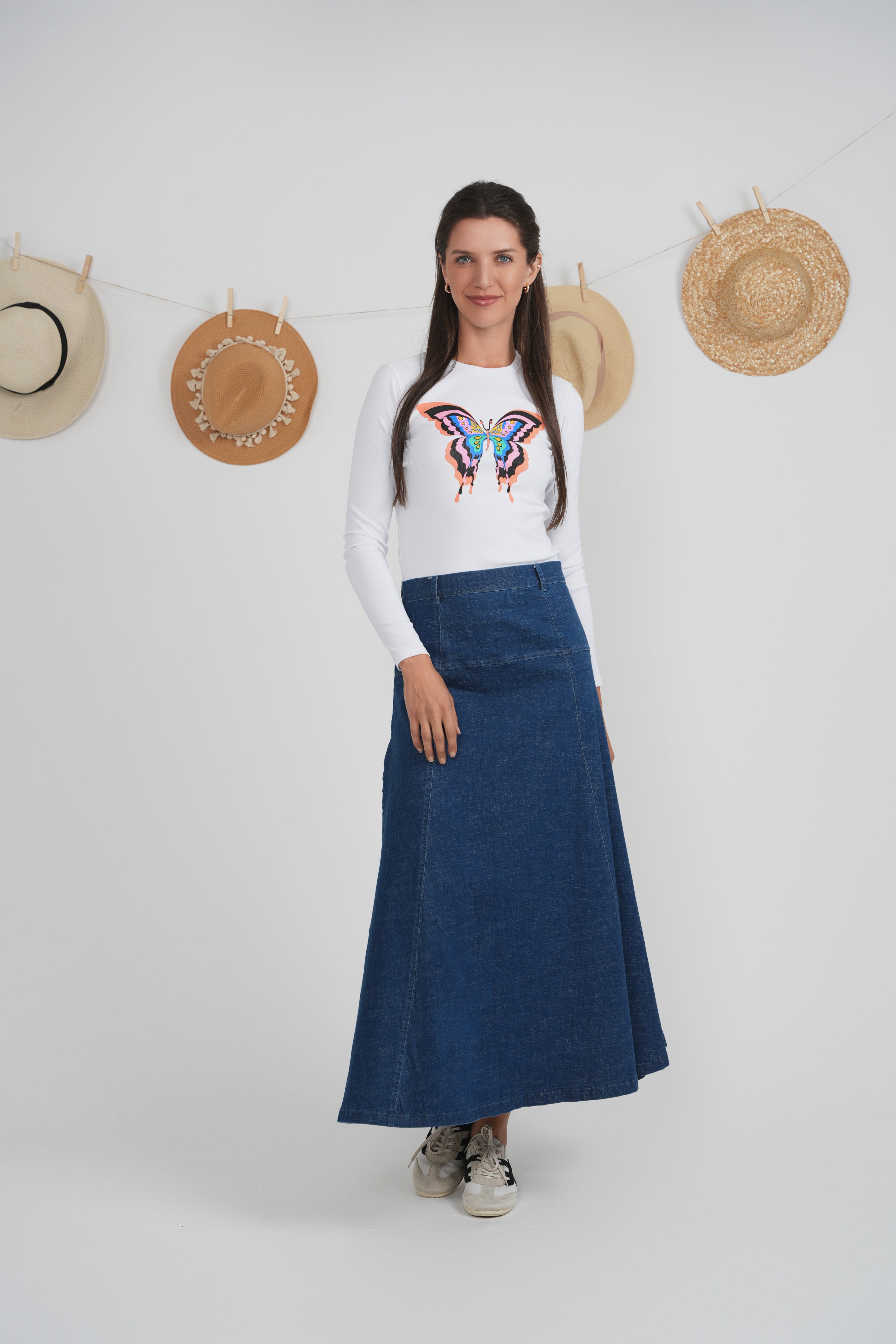 Butterfly Long Sleeve Tee in by 24/7