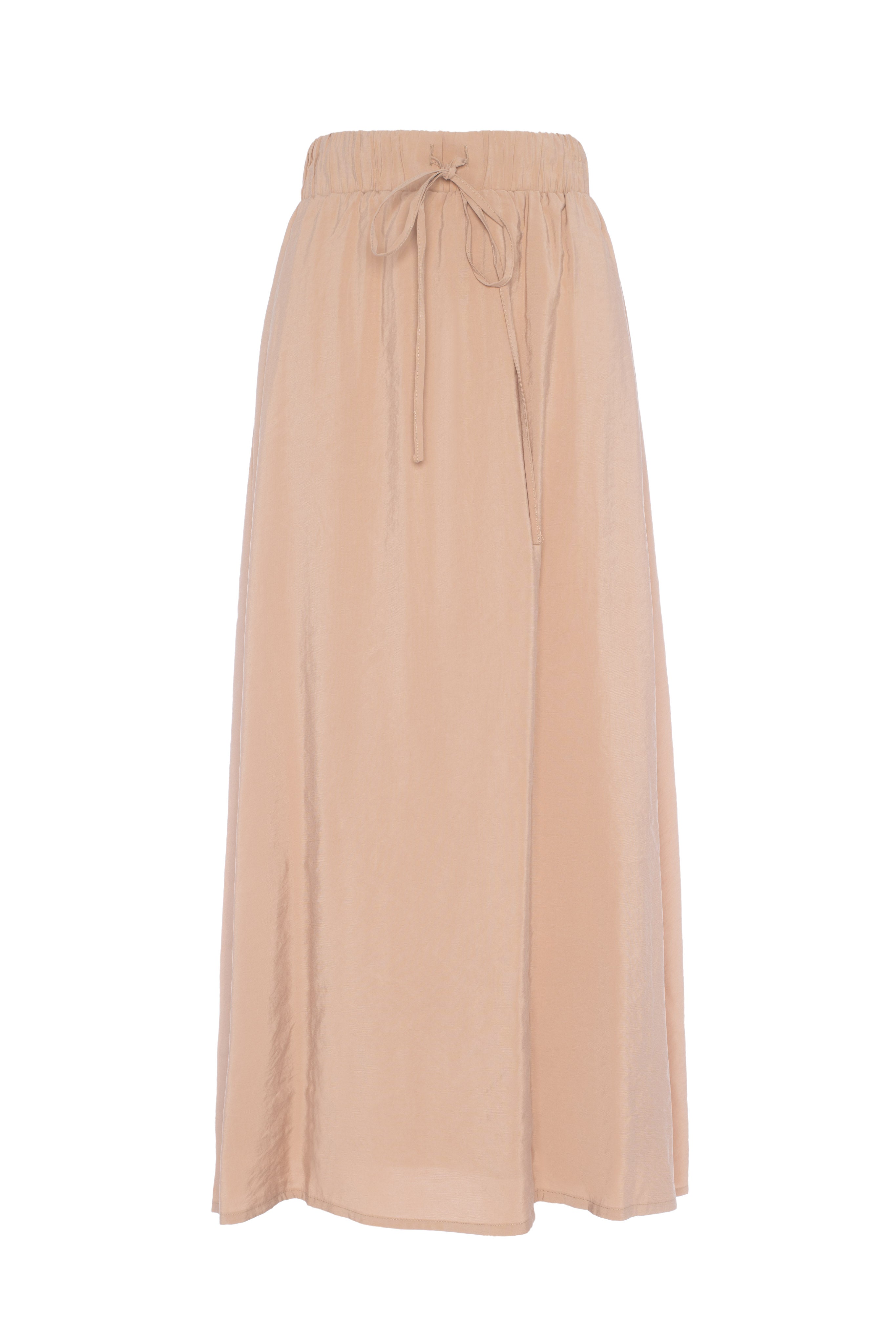 Copper Tencel Maxi Skirt in Blush by Versatile