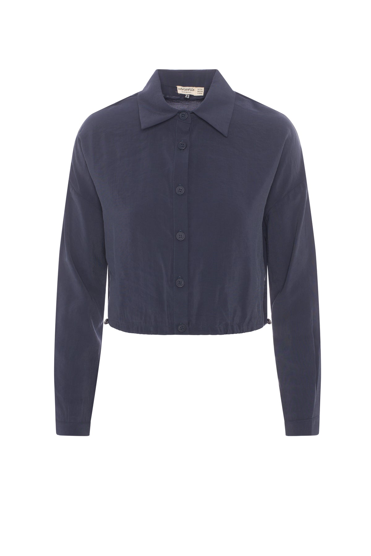 Copper Tencel Blouse in Midnight Blue by Versatile