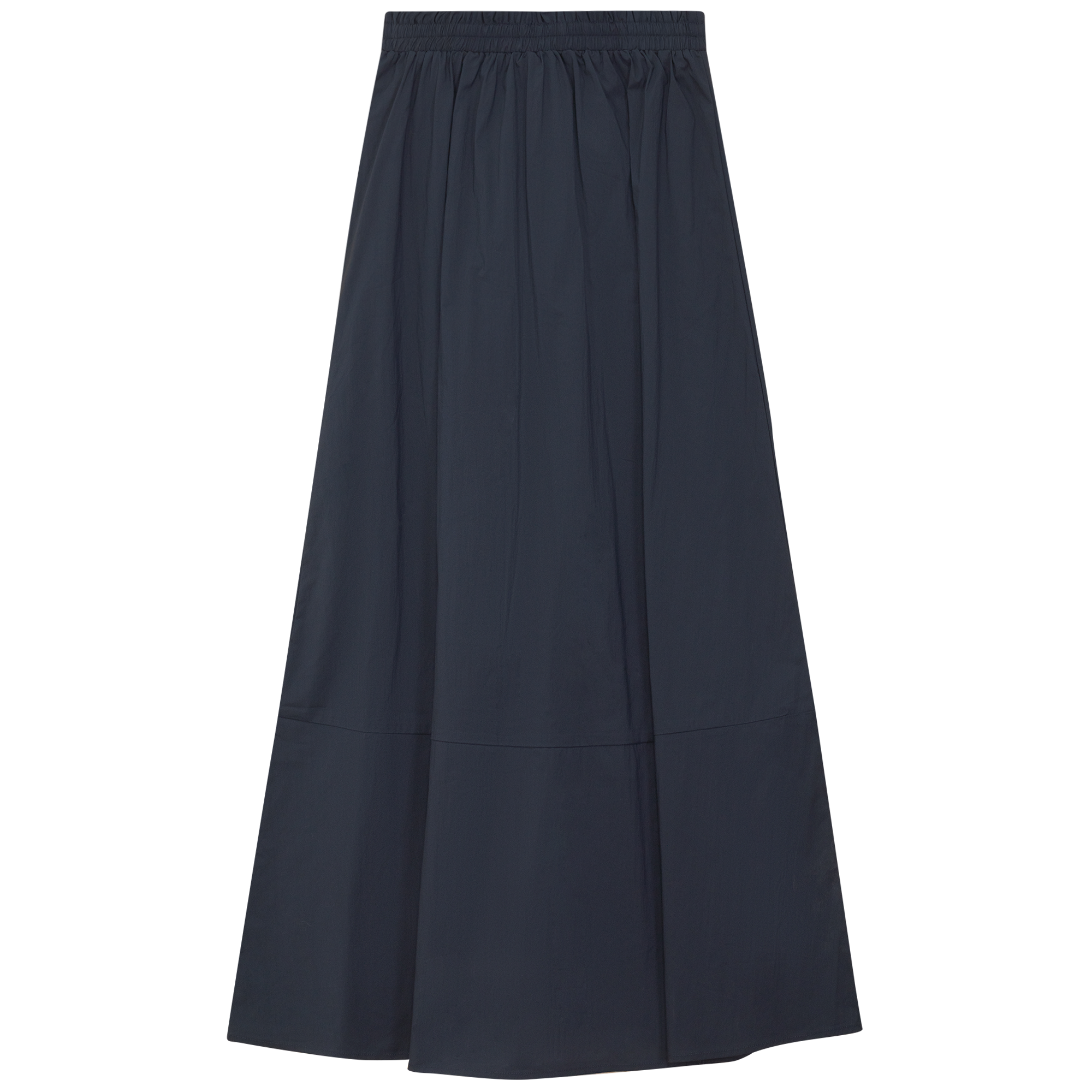 Maxi Paper Bag Skirt in Dark Navy by E.U.X. Exclusive