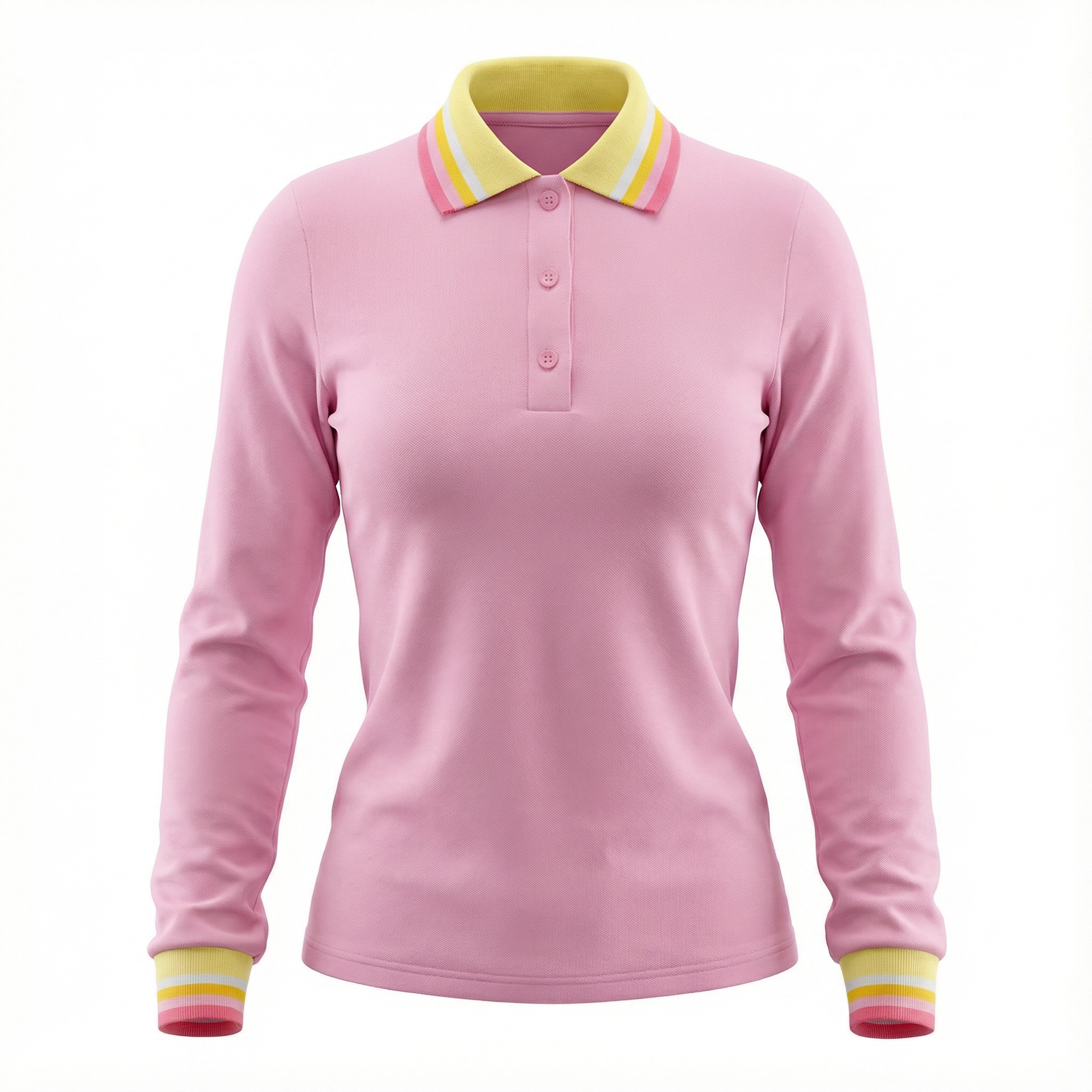 Striped Collar Tee in Pink by Spades