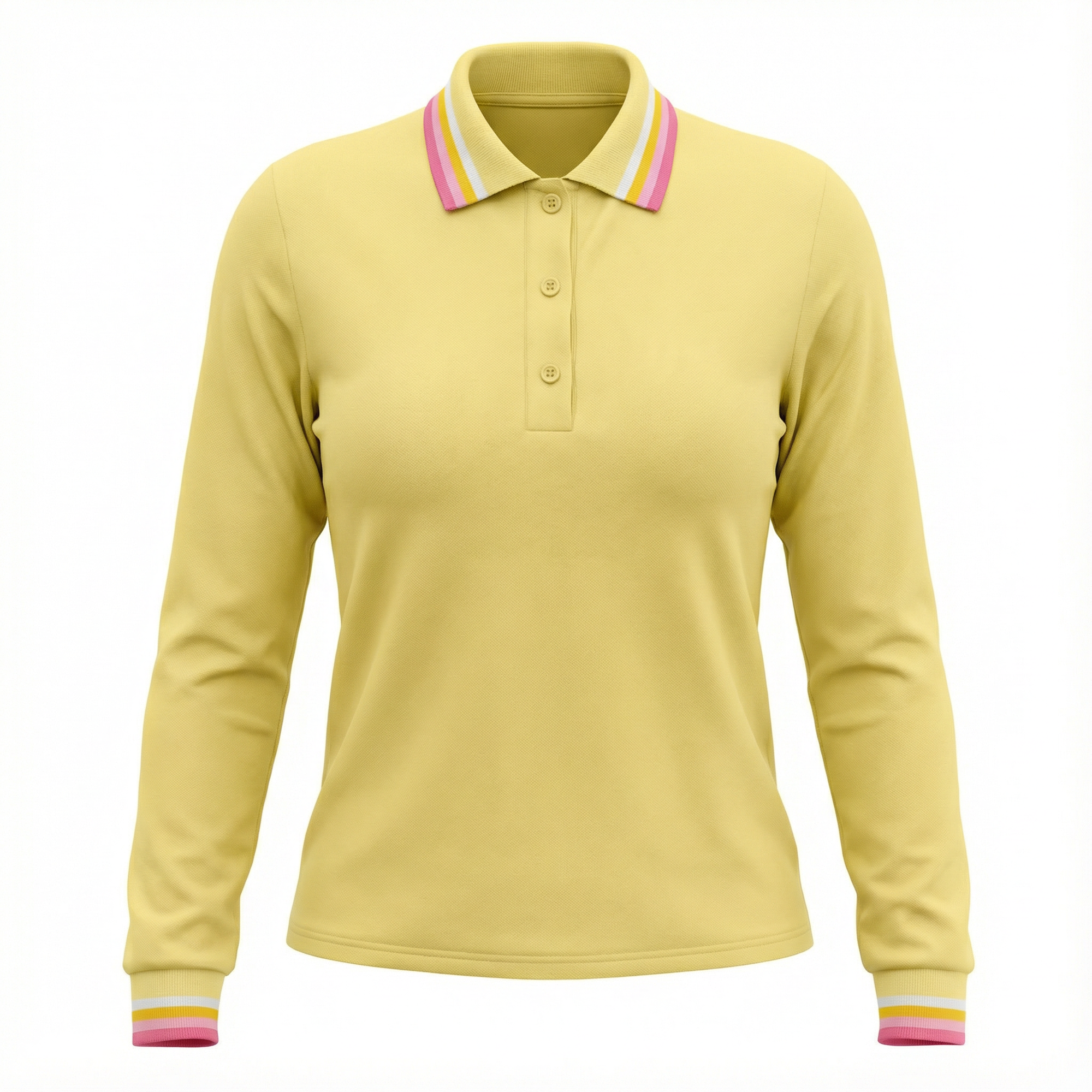 Striped Collar Tee in Sun Shine by Spades