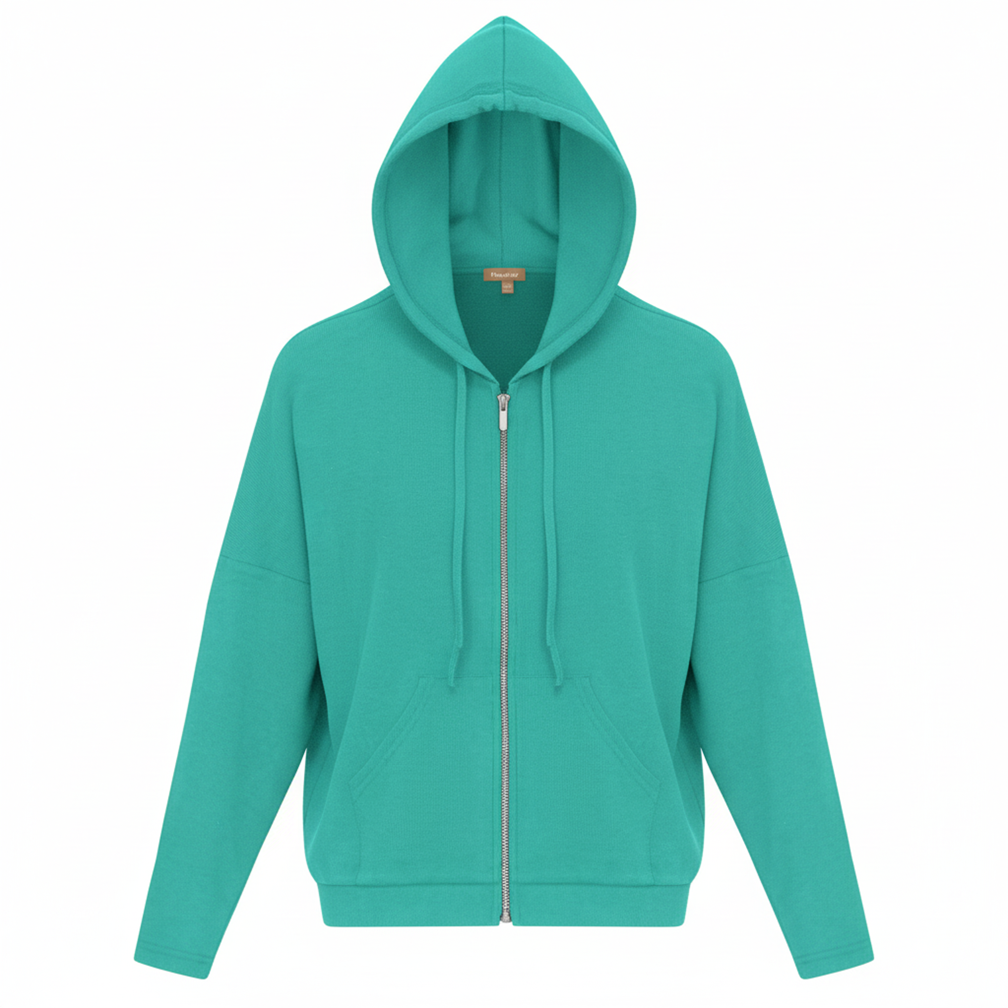 Ribbed Drop Shoulder Hoodie in Mint by Positive