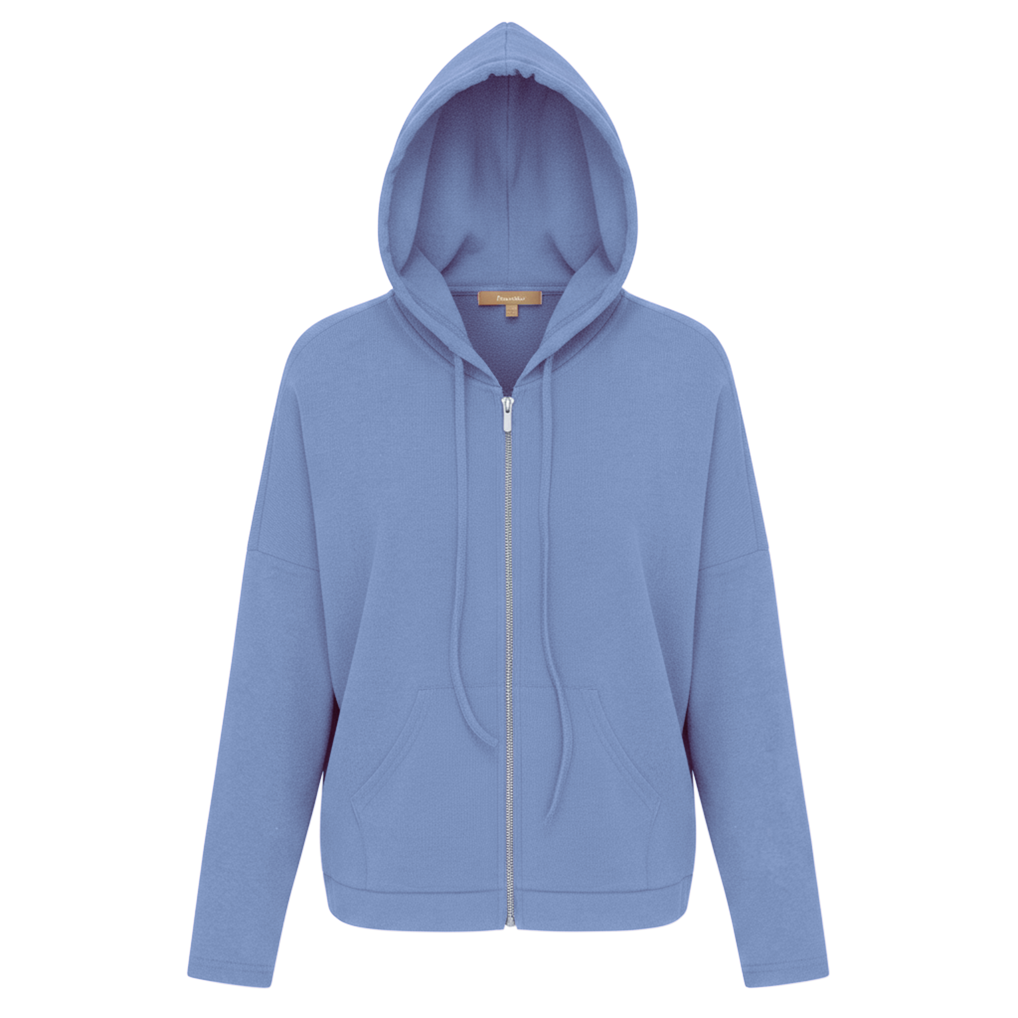 Ribbed Drop Shoulder Hoodie in Pewter by Positive