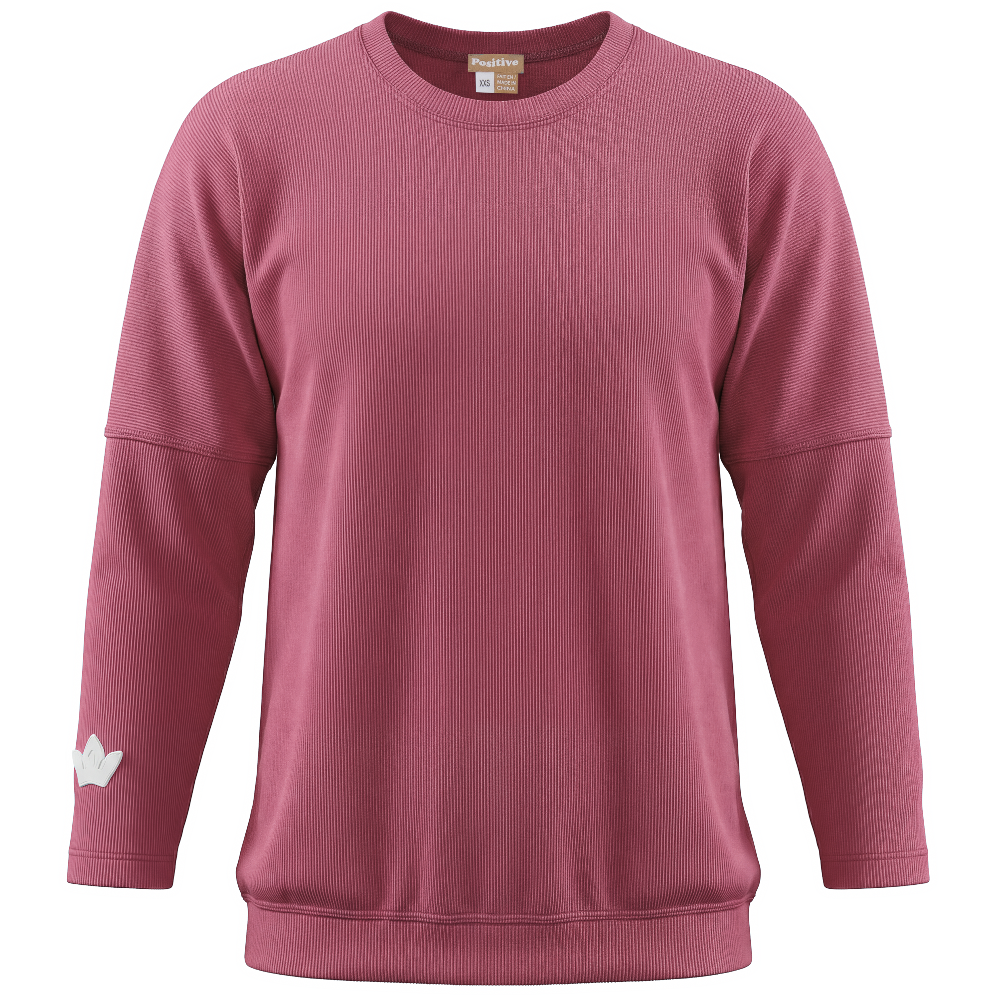 Ribbed Top in Berry by Positive