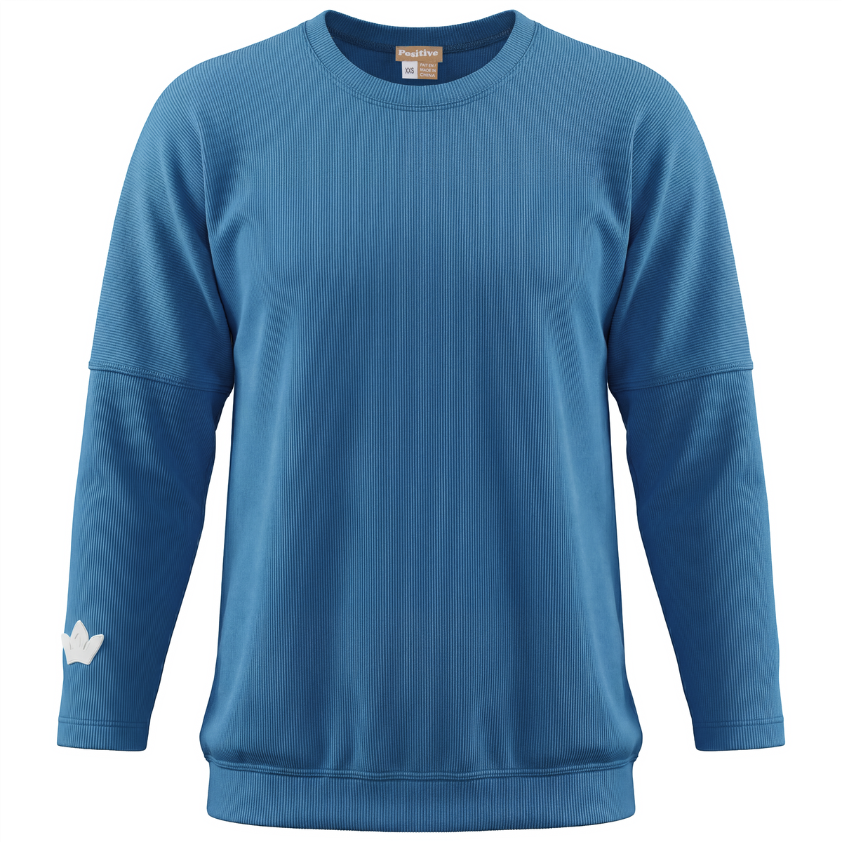 Ribbed Top in Light Chambray by Positive