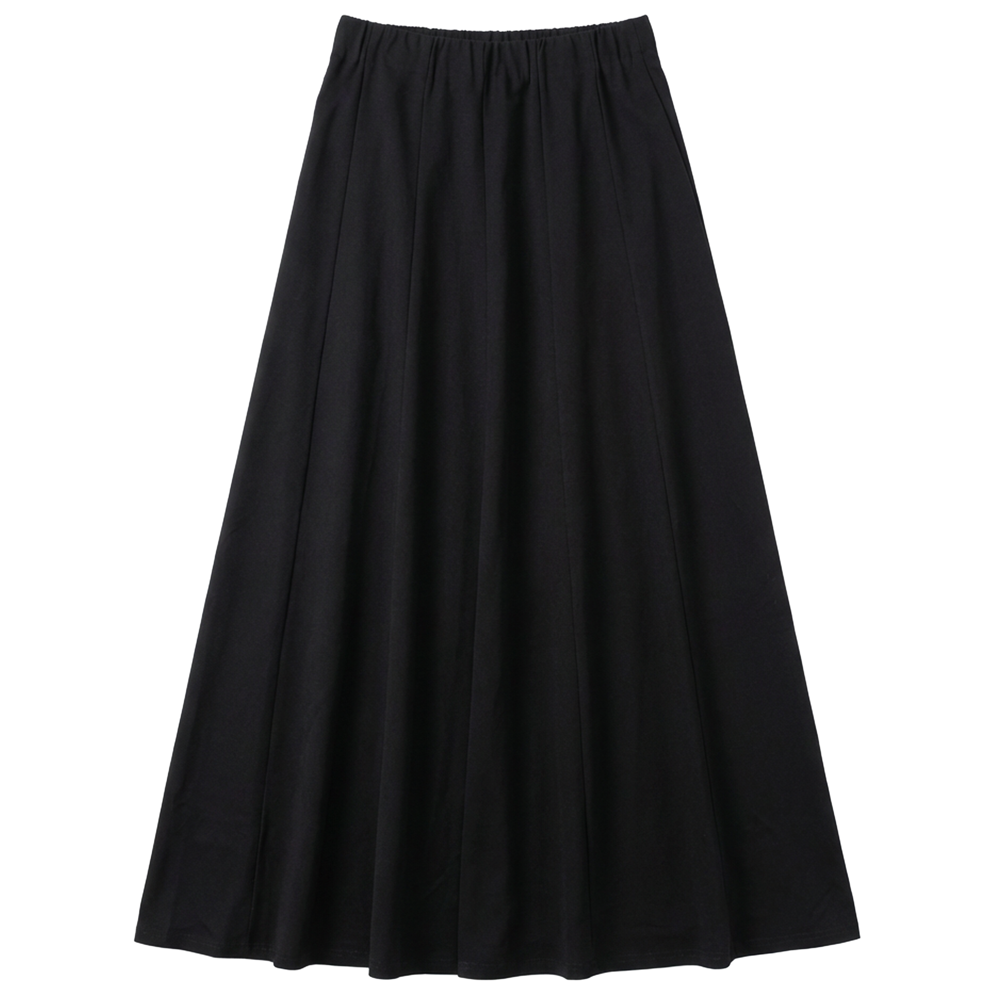Maxi Panel Denim Skirt in Black by Spades