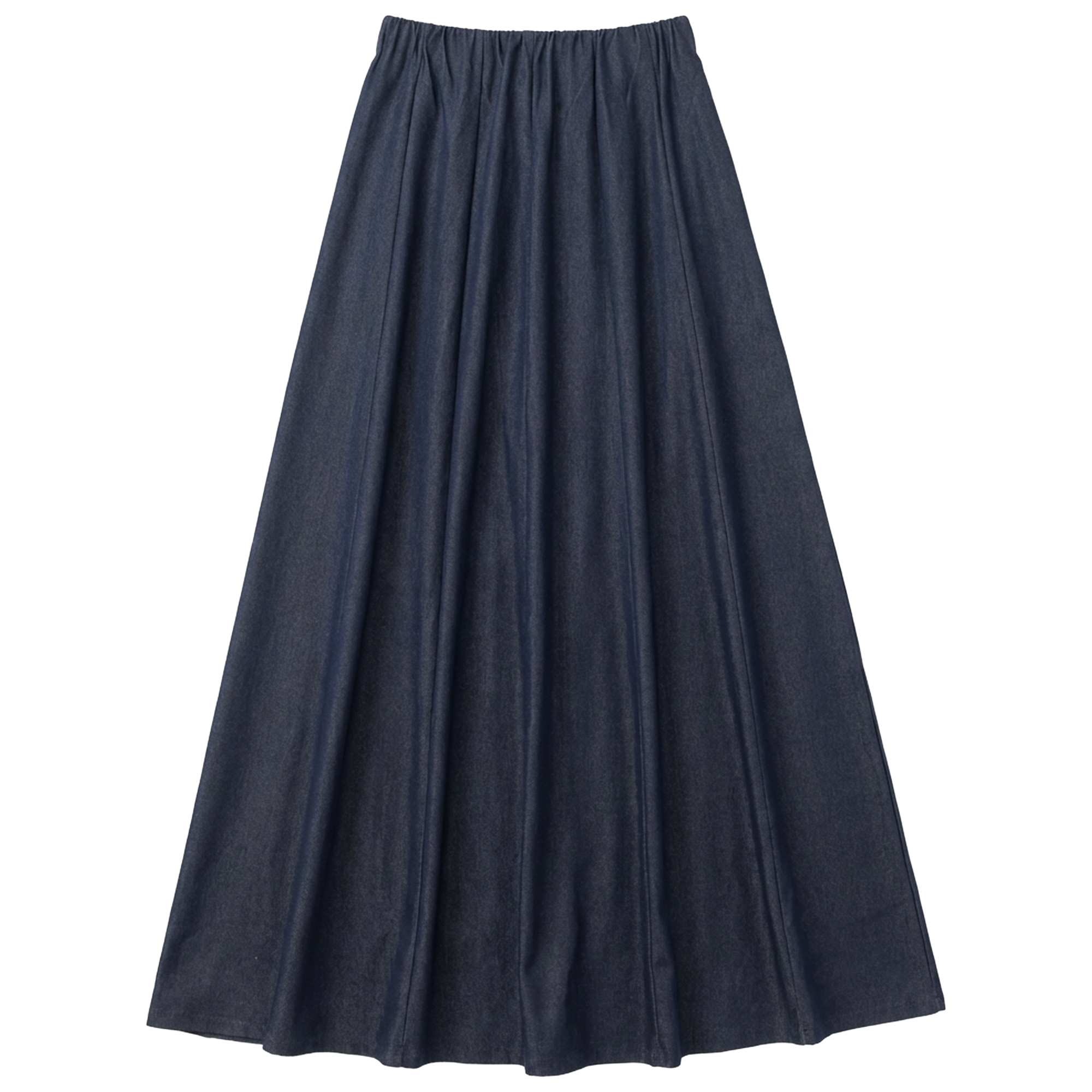 Maxi Panel Denim Skirt in Dark Denim Mix by Spades