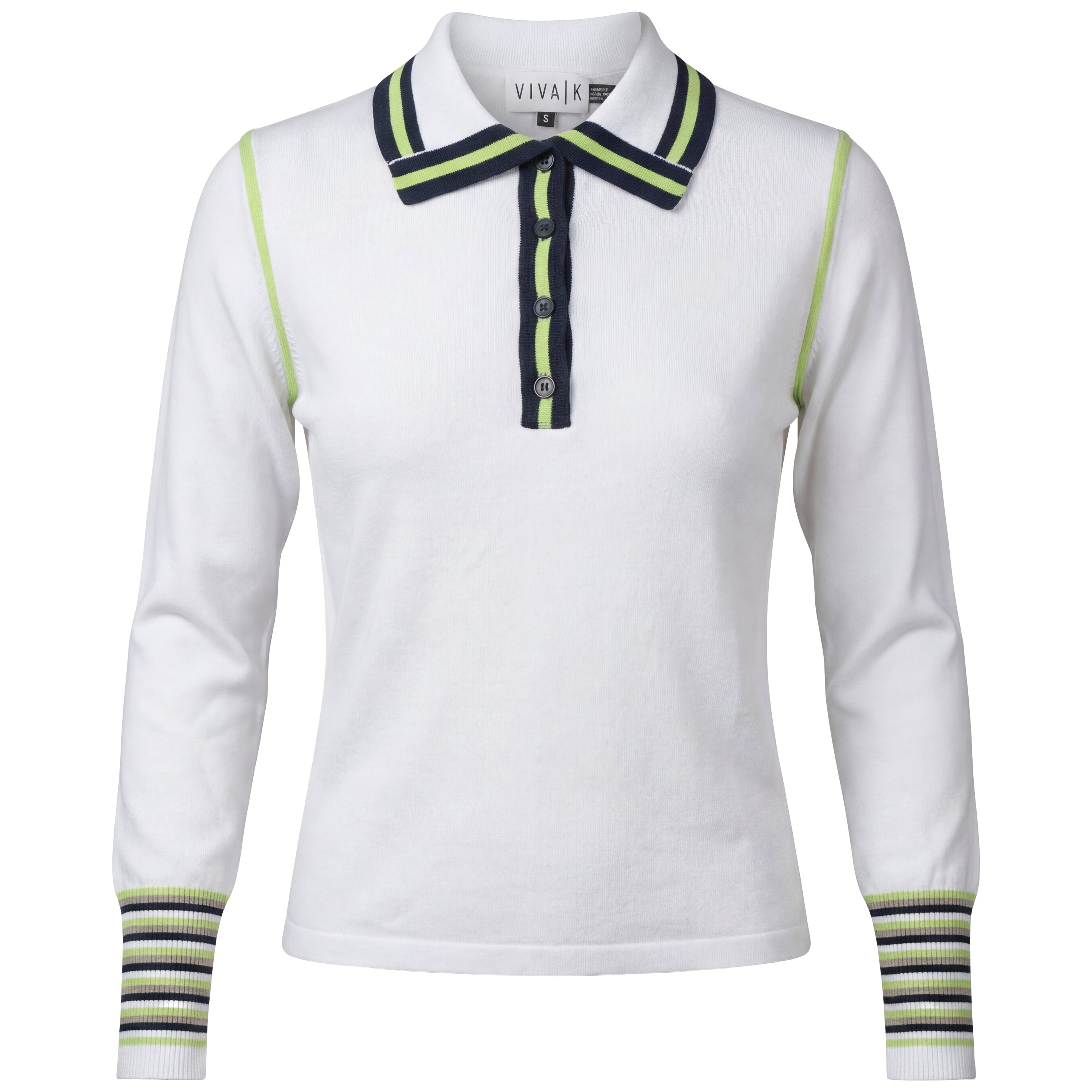 Knit Striped Contrast Sweater in by Viva K