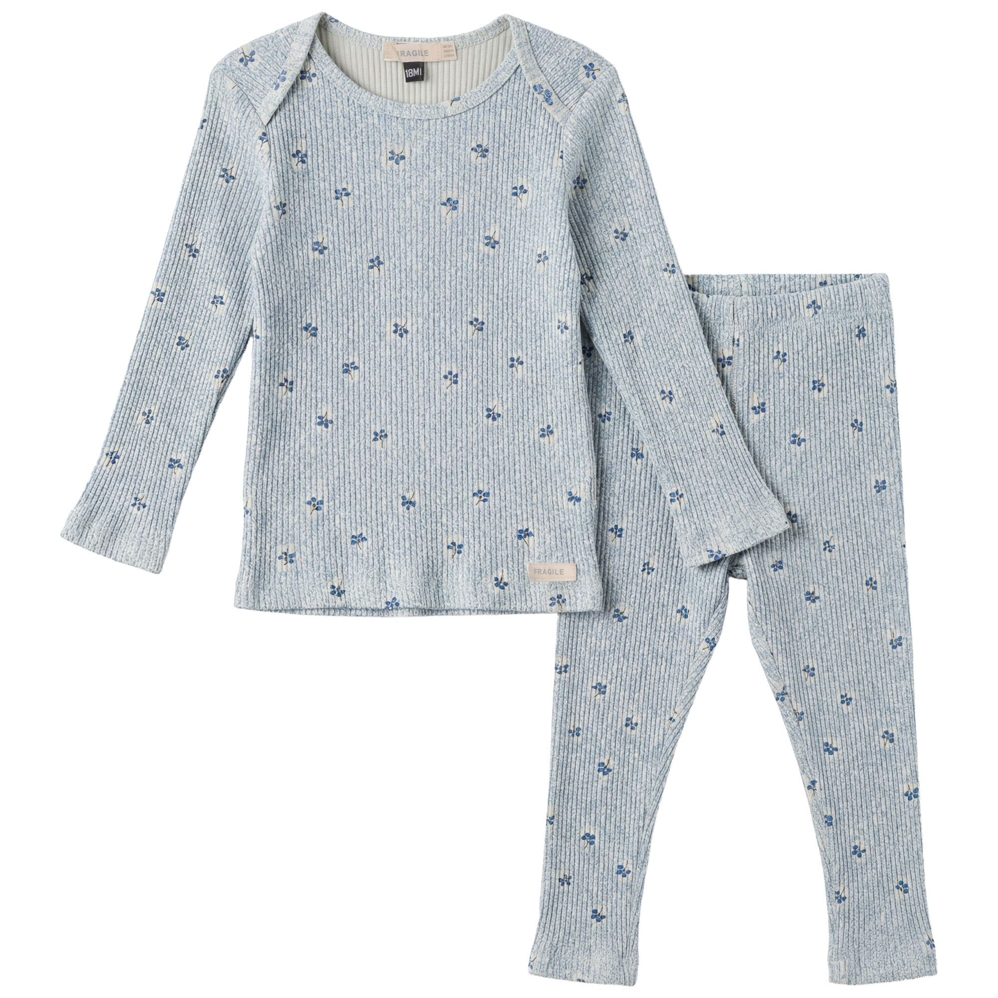 Cherry Print Set in Blue by Fragile