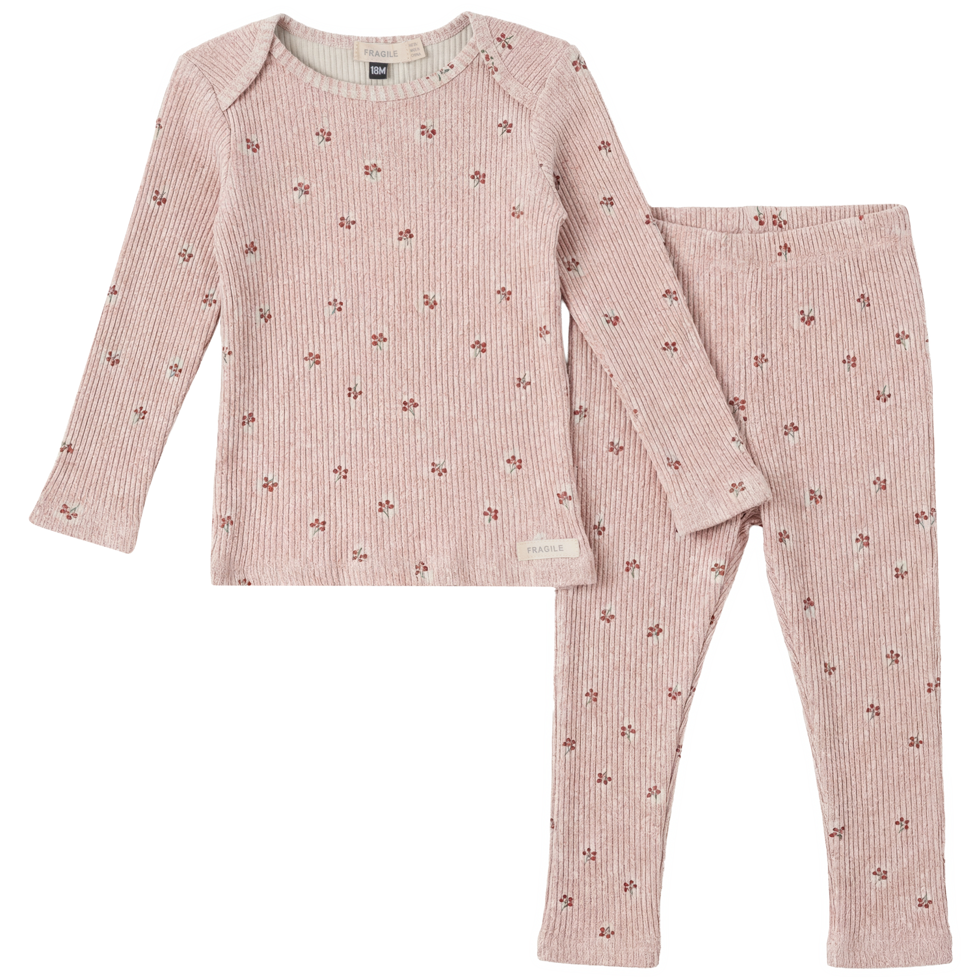 Cherry Print Set in Pink by Fragile