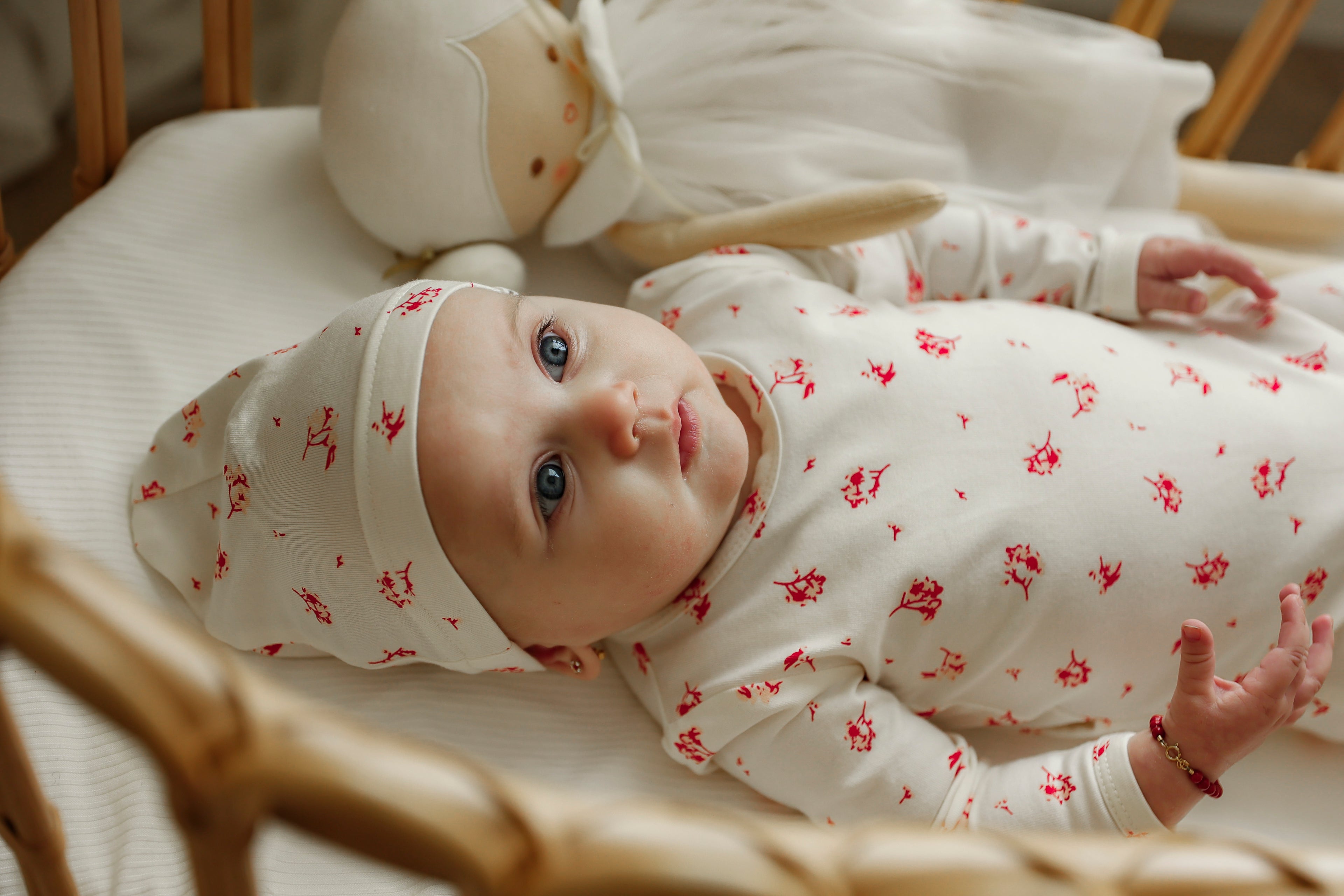 Flower Print Onesie in by Little Fragile