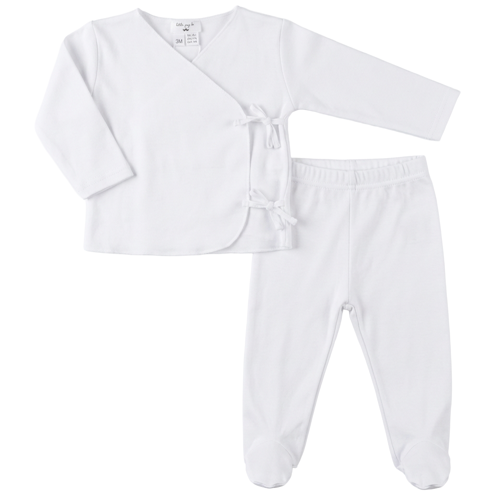 Wrap Set in White by Little Fragile