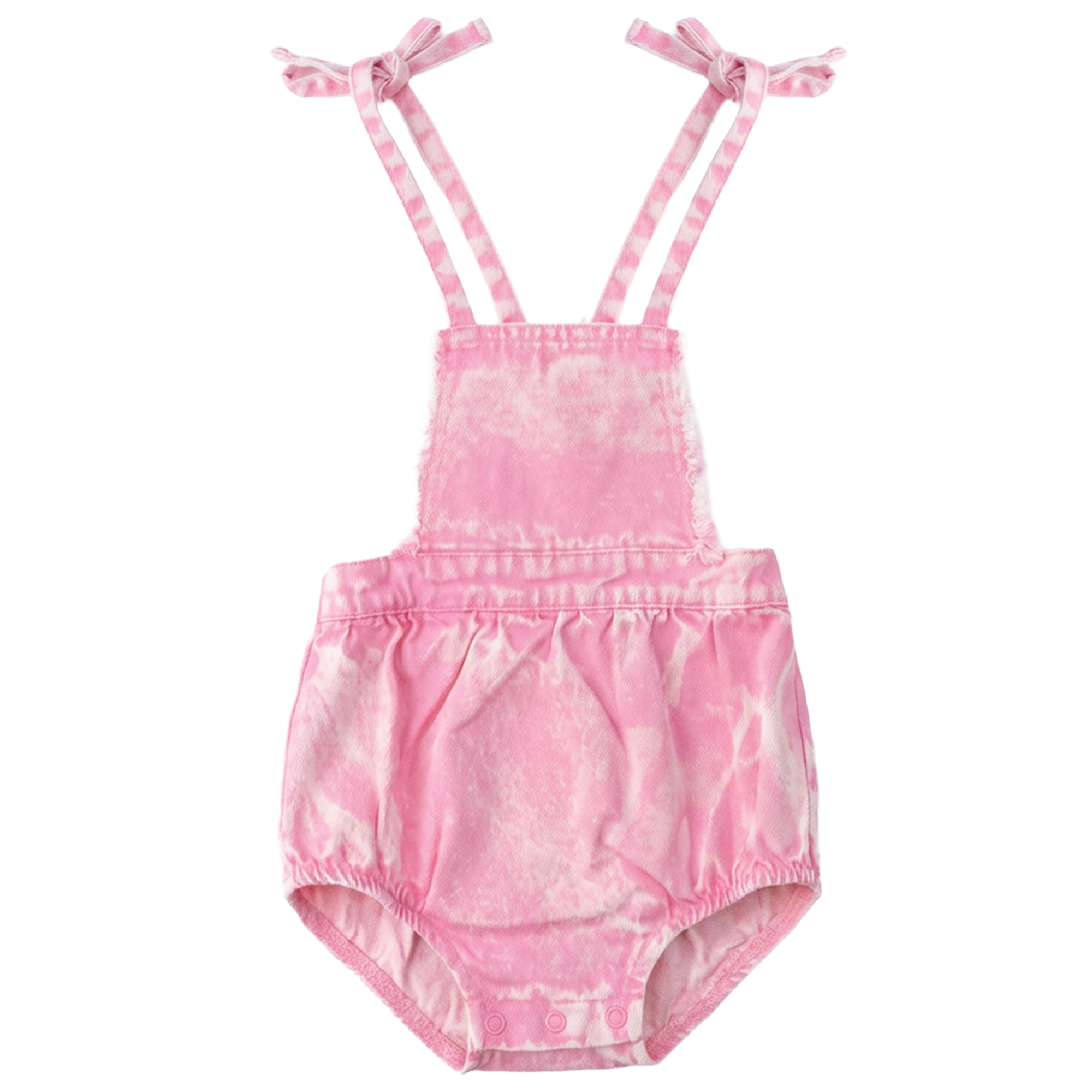 Woven Denim Overall in Pink by FYI