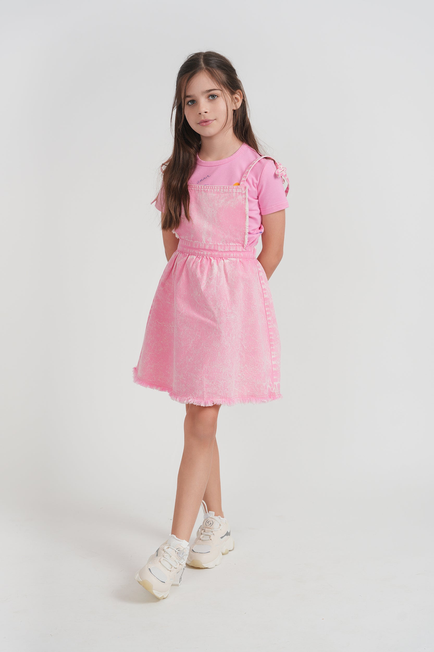 Woven Denim Jumper in by FYI