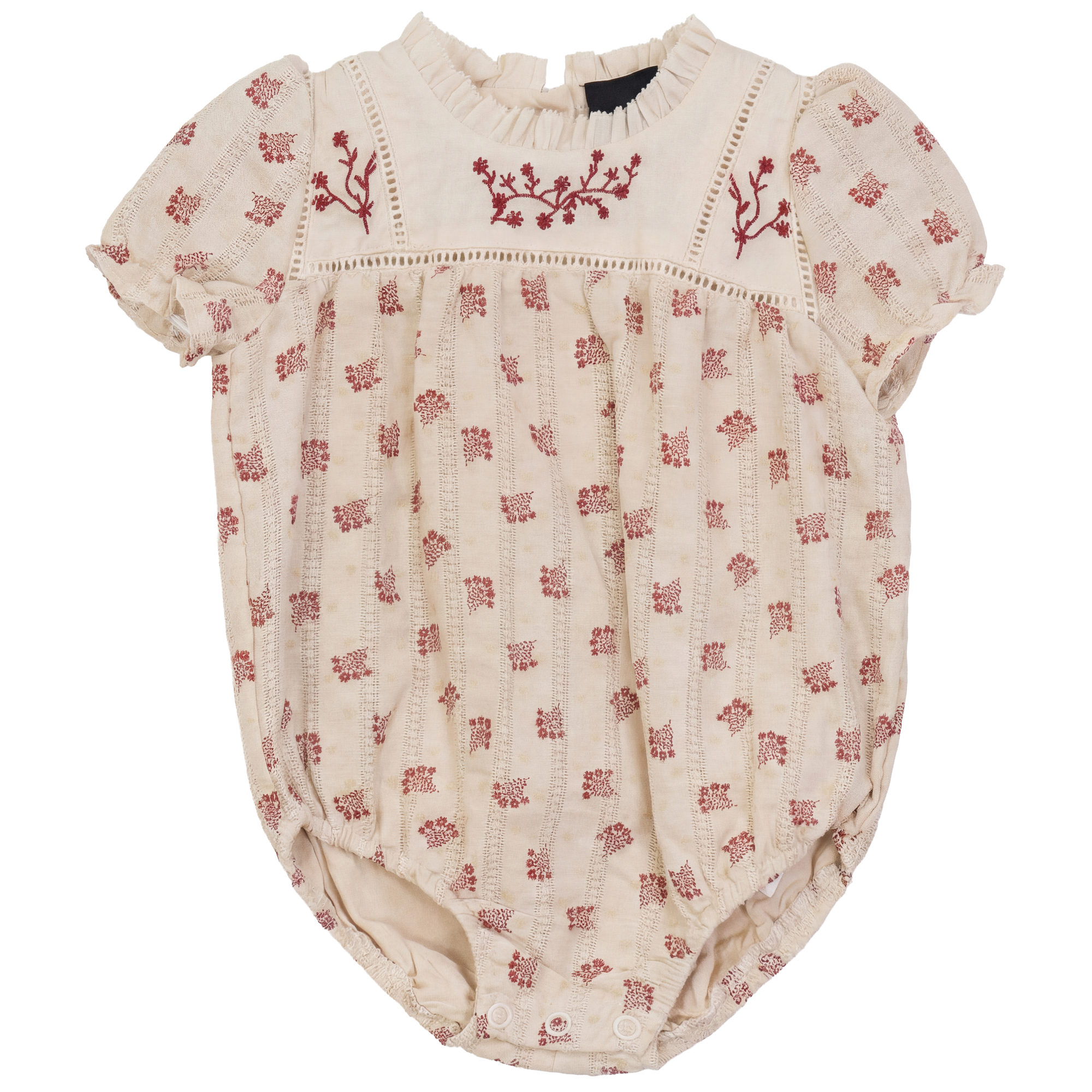 Floral Embroidered Bubble