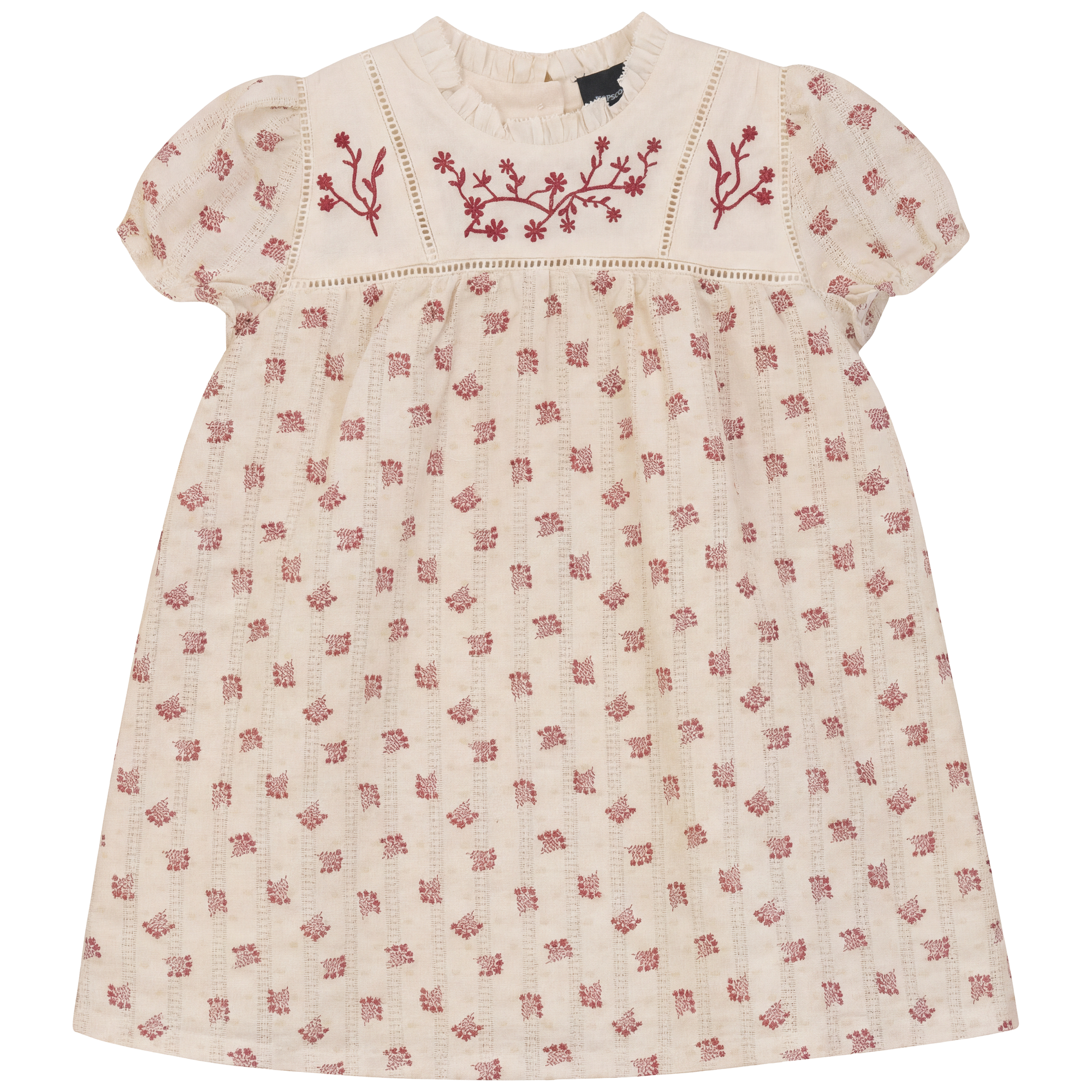 Floral Embroidered Dress in by Hopscotch