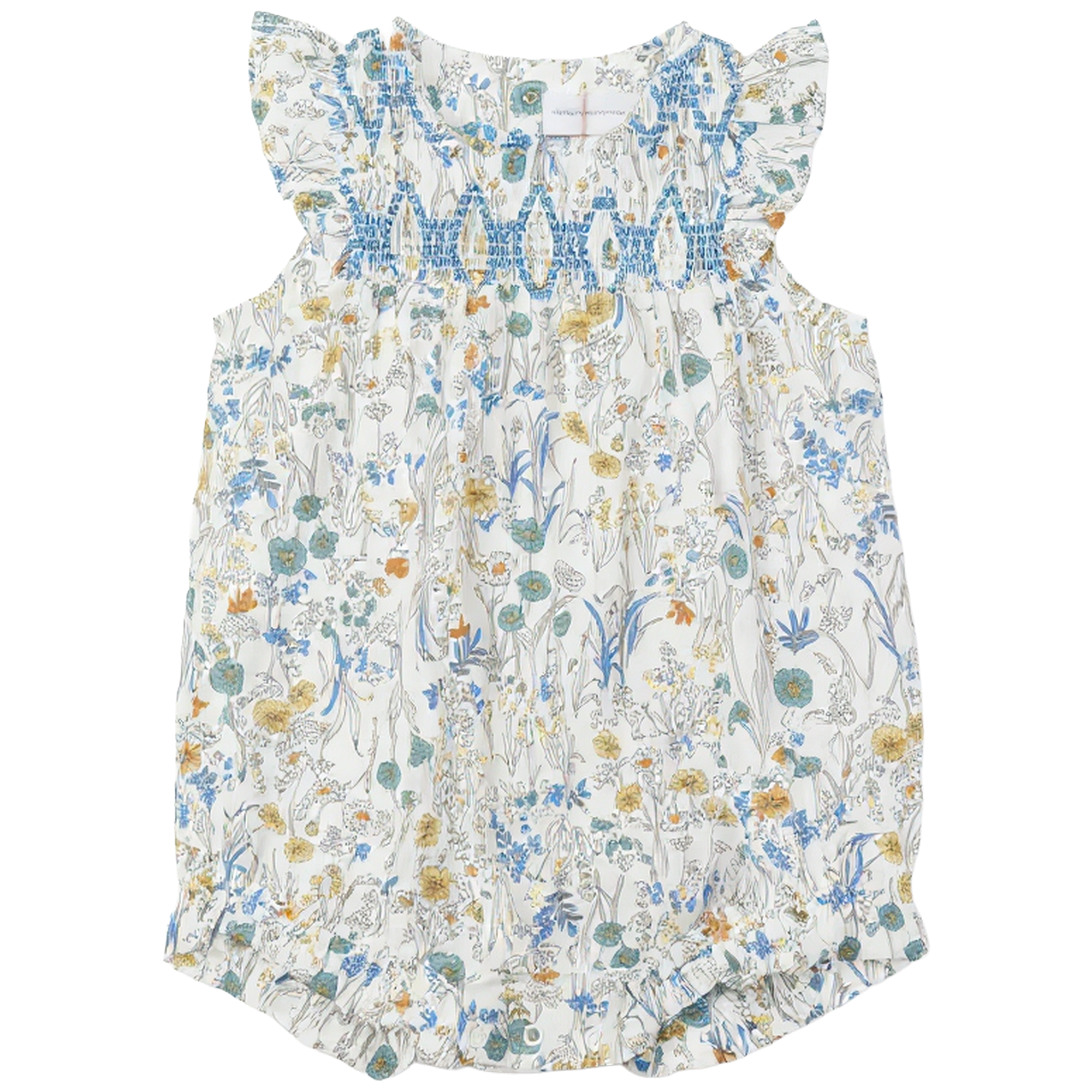 Floral Woven Bubble in Blue by Charlotte & George