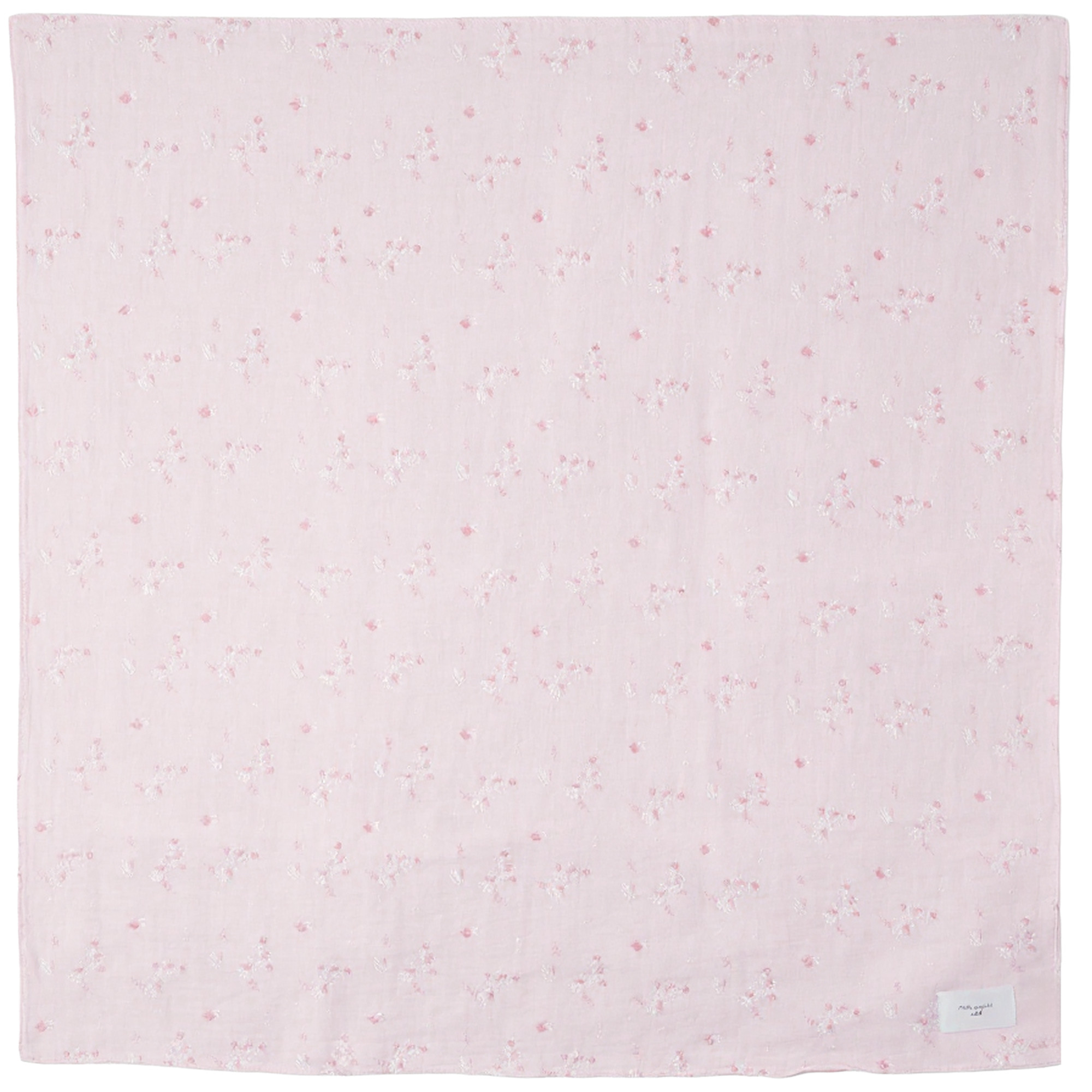 Baby Crinkle Woven Swaddle in Pink One Size by Little Fragile