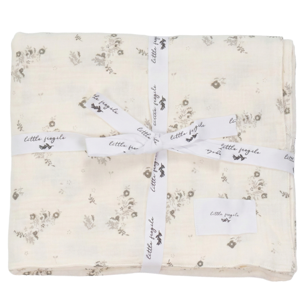 Crinkle Woven Swaddle in Powder One Size by Little Fragile