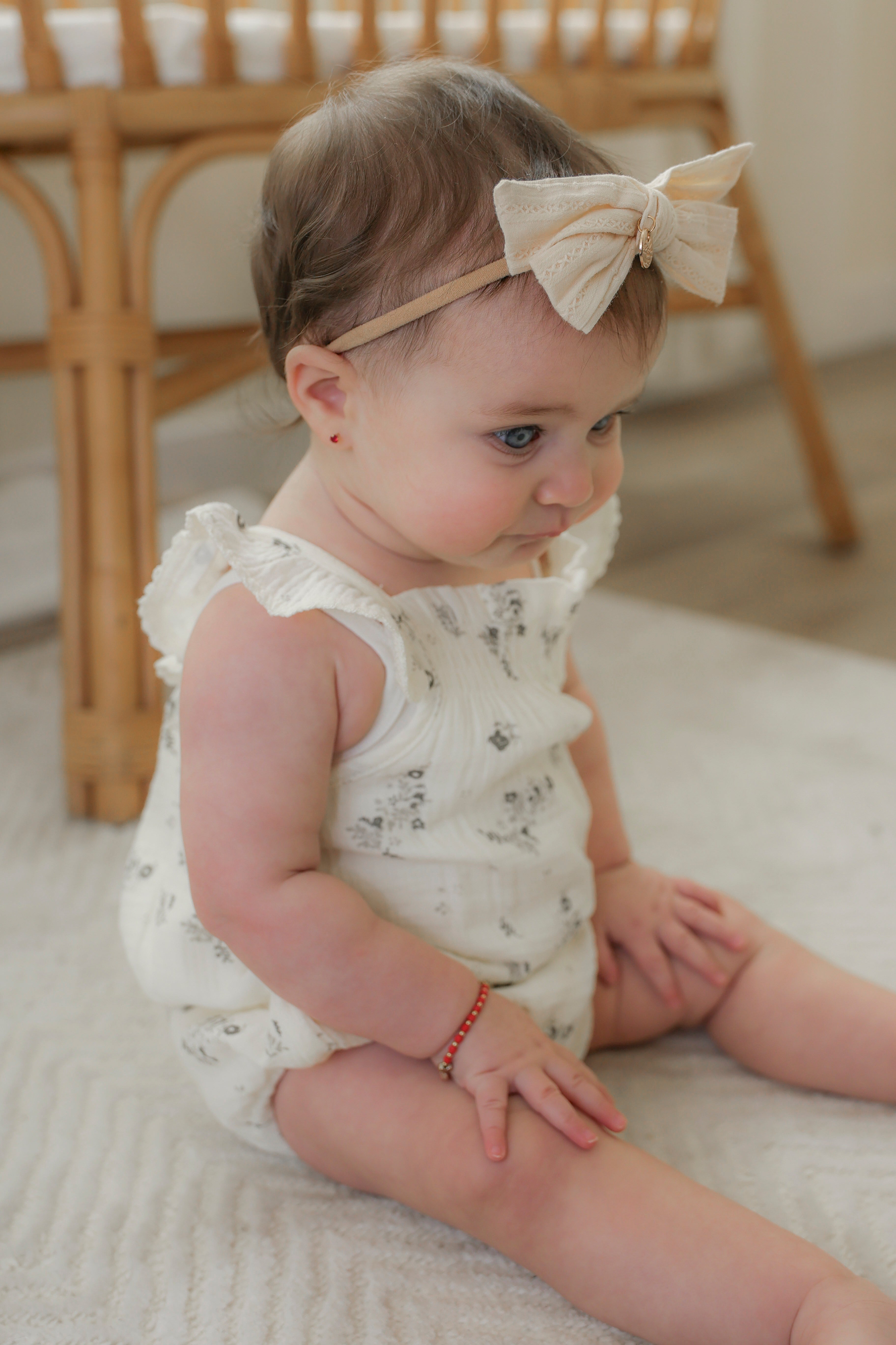 Baby Bubble With Ruffle in by Little Fragile