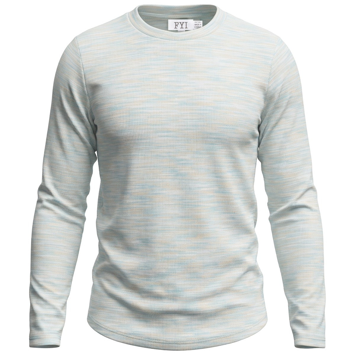 Multi Long Sleeves Top in Blue by FYI