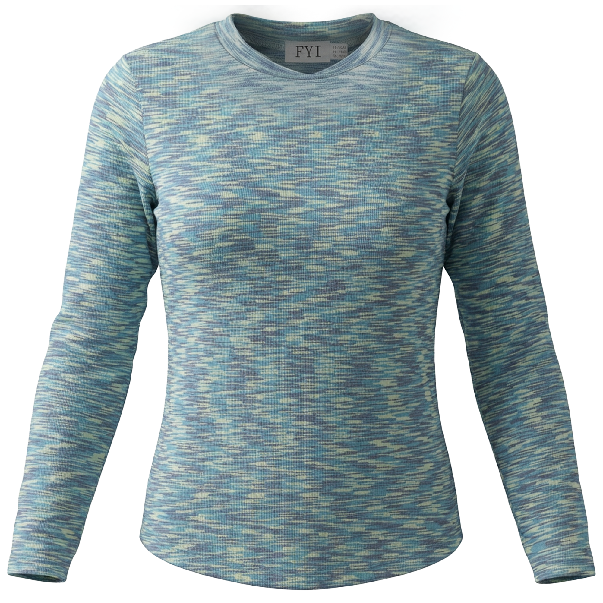 Multi Long Sleeves Top in Navy by FYI