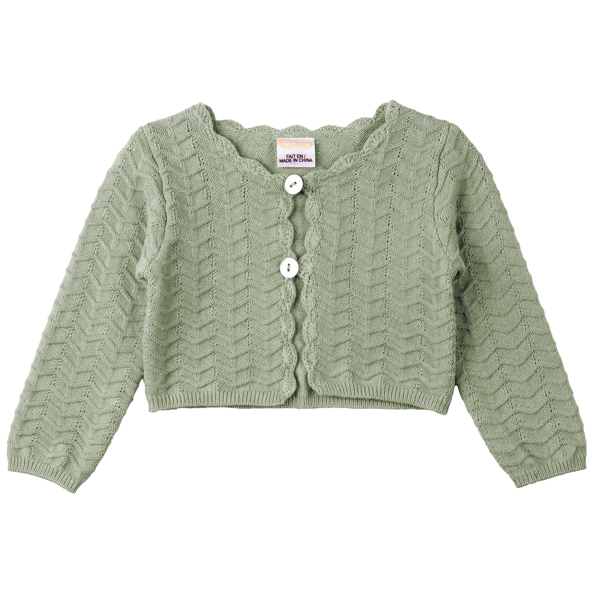 Knit Cardigan in Dusty Green by Clô