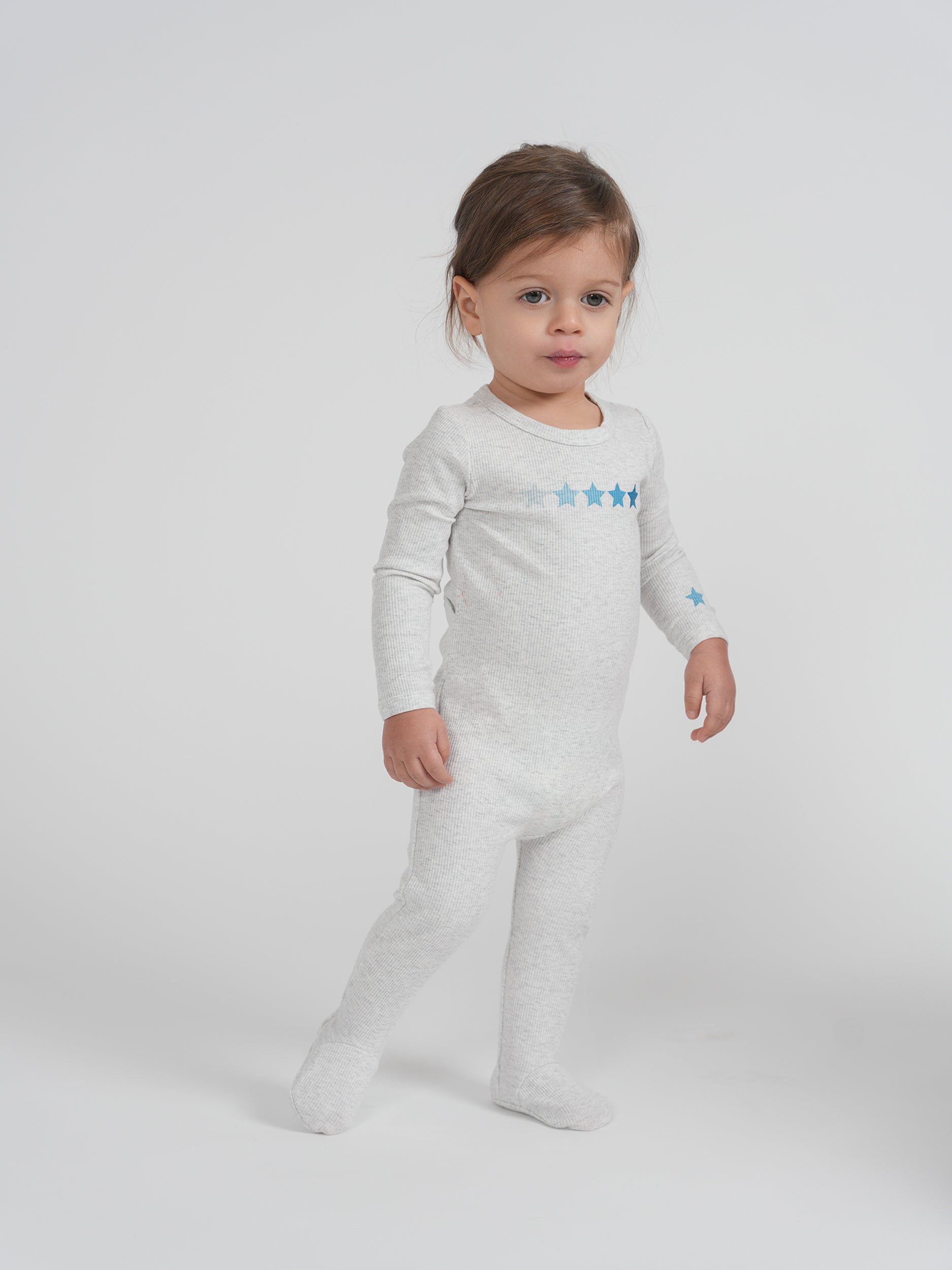 Onesie With Star Print in by Mocha