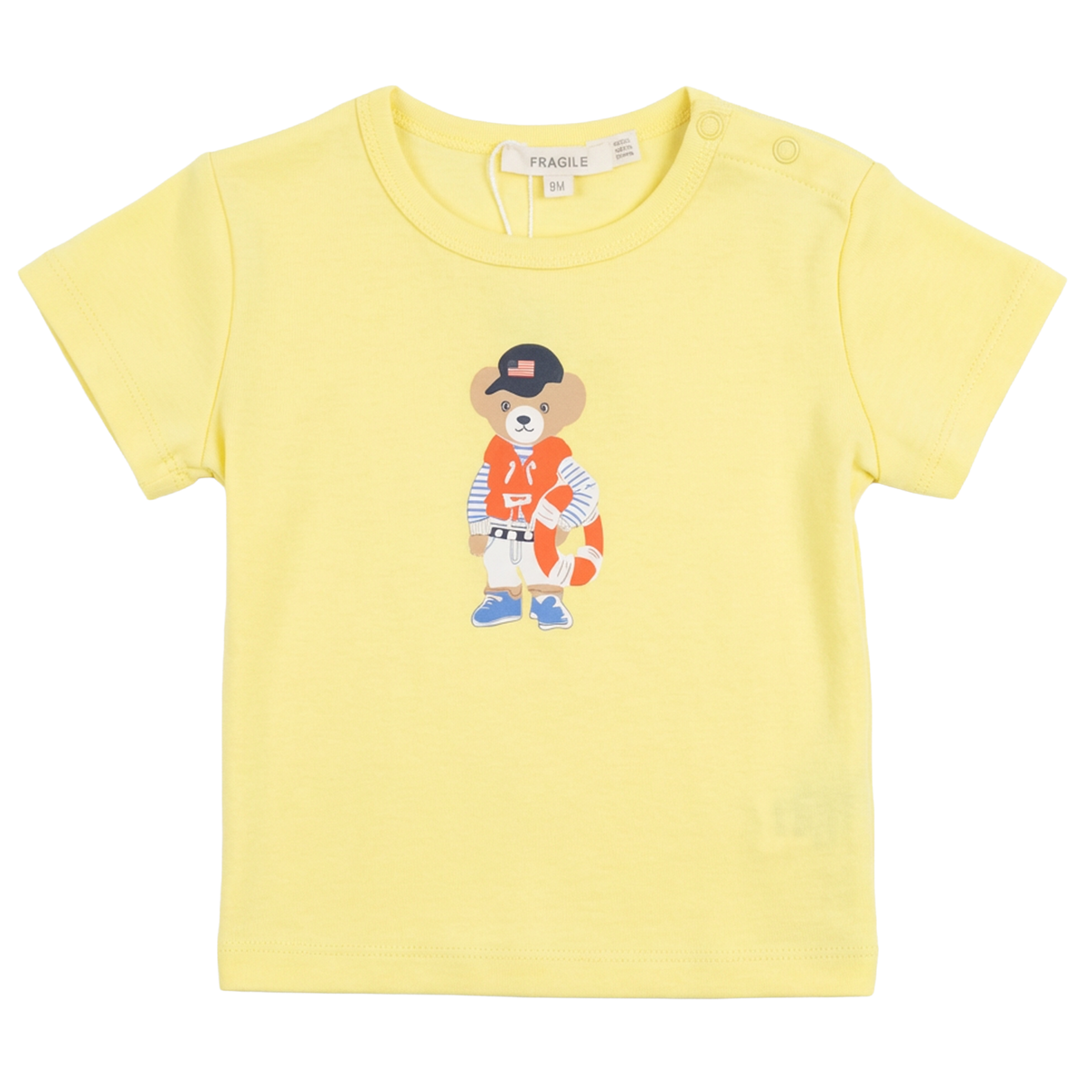 Bear Print Top in Yellow by Fragile