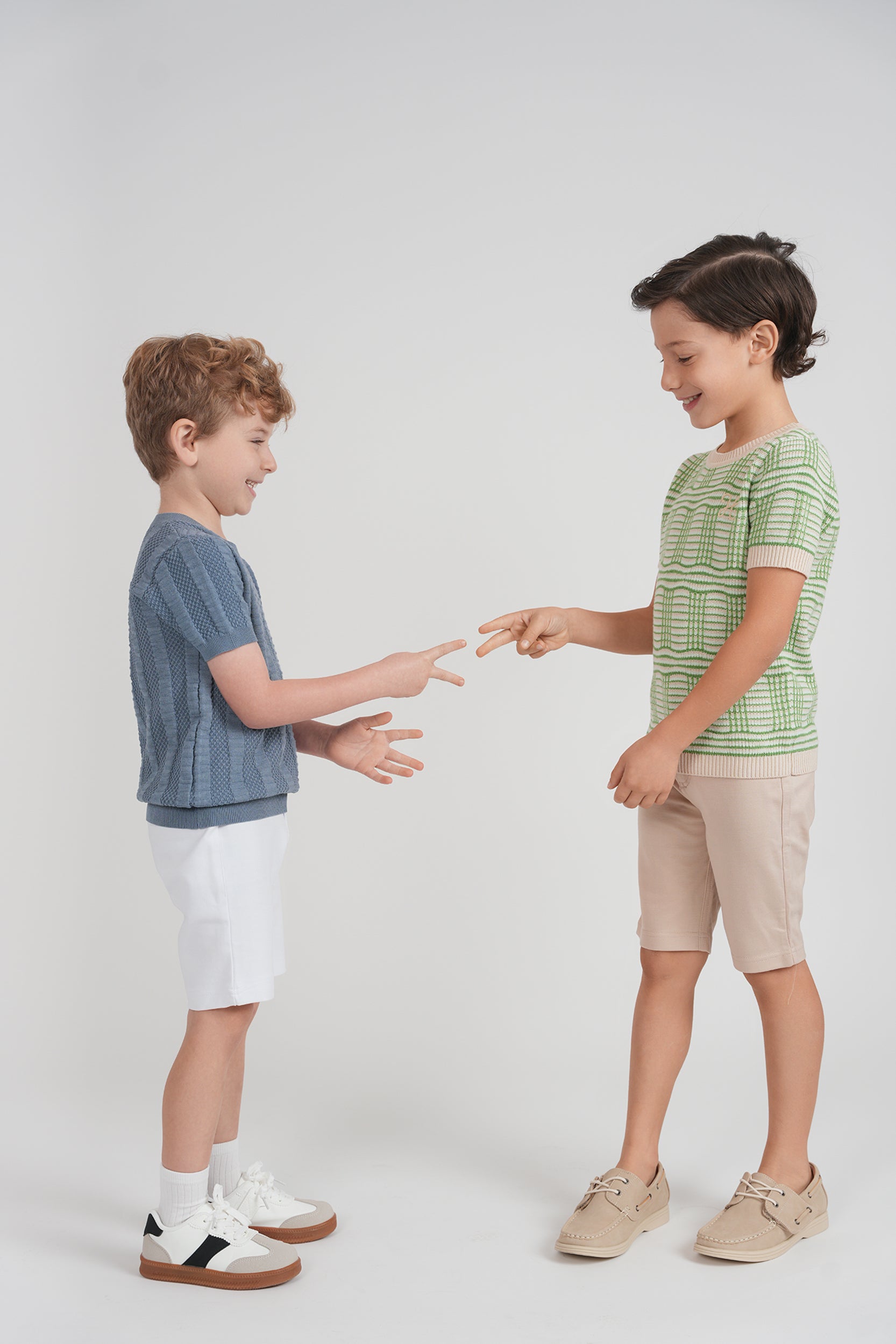 Boys Plaid Knit Top in by Hopscotch