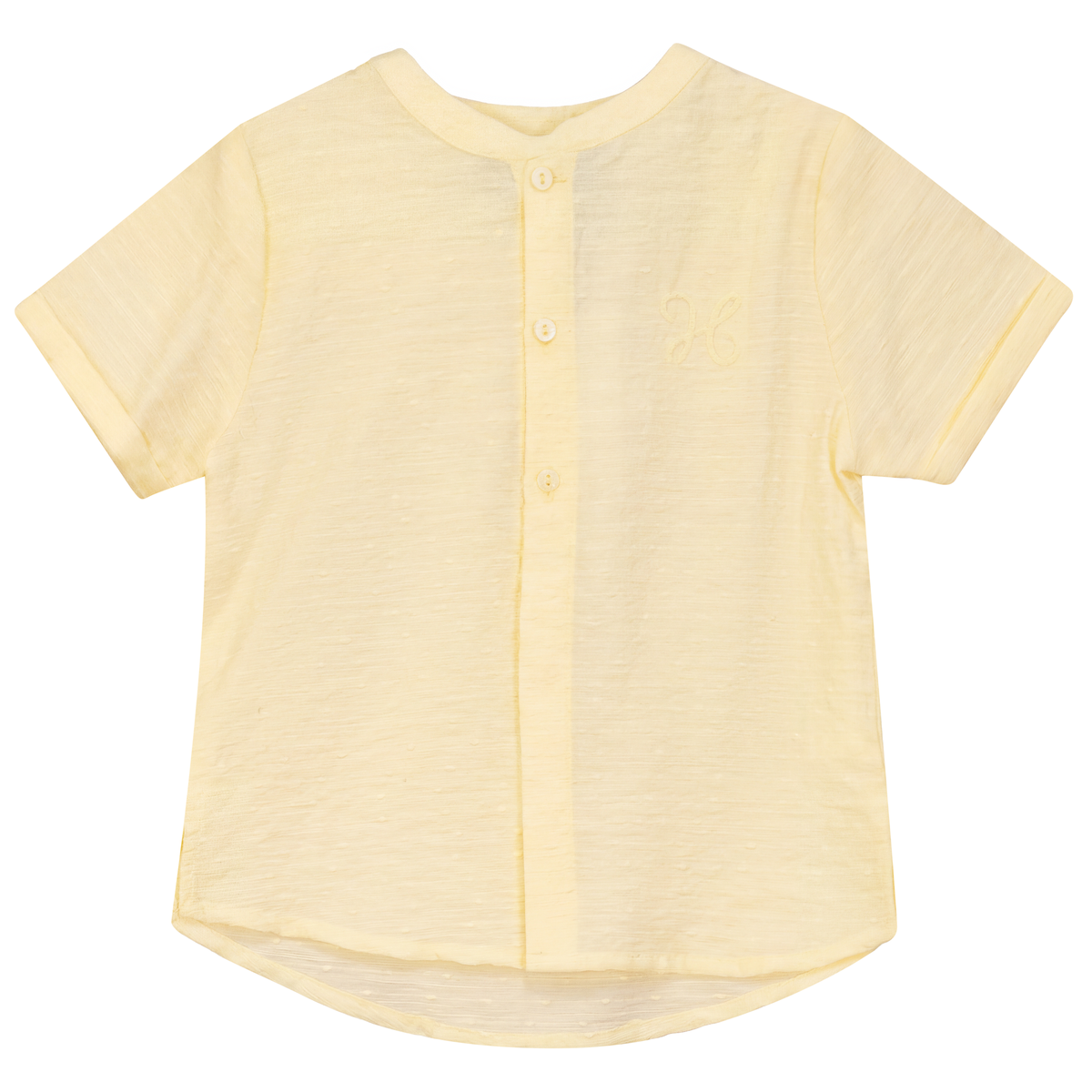 Textured Woven Shirt in Butter by Hopscotch