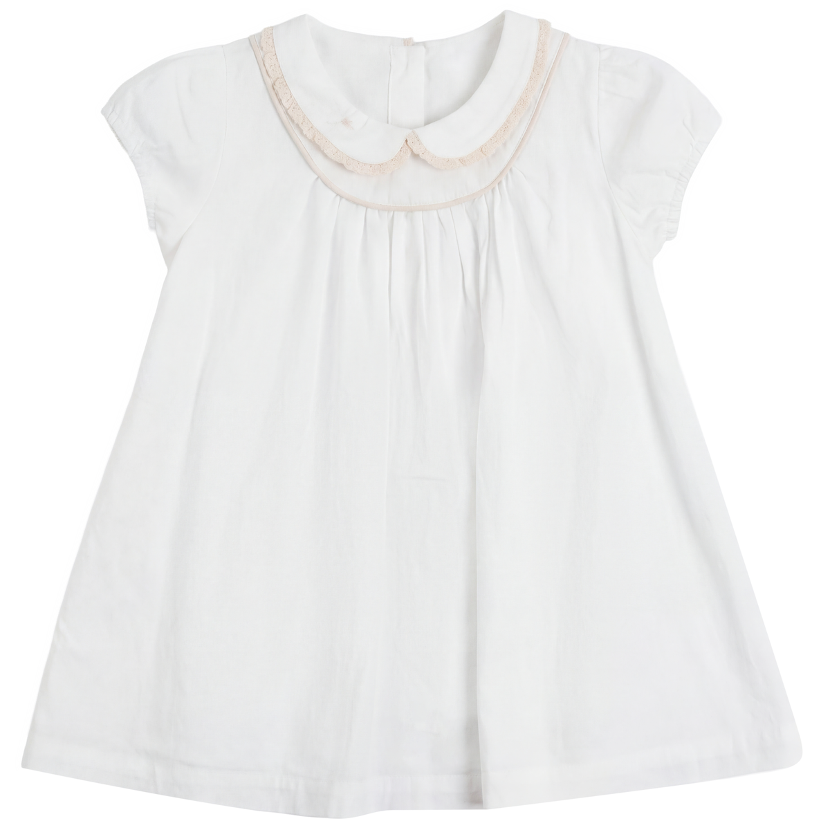 Woven Dress in White by Little Fragile