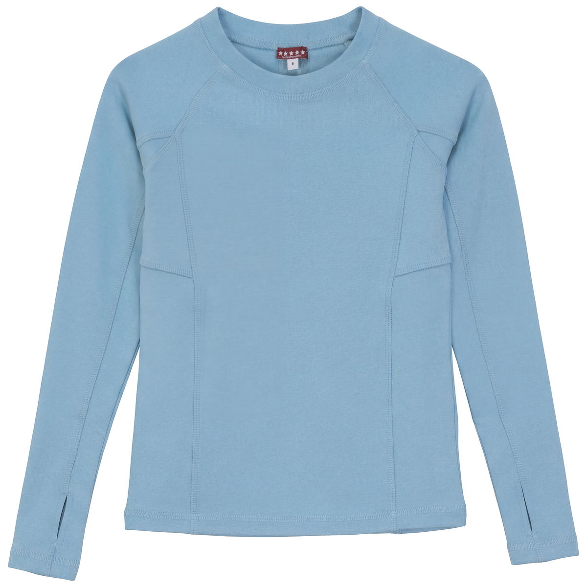 Top With Cuts in Light Denim by 5 Stars