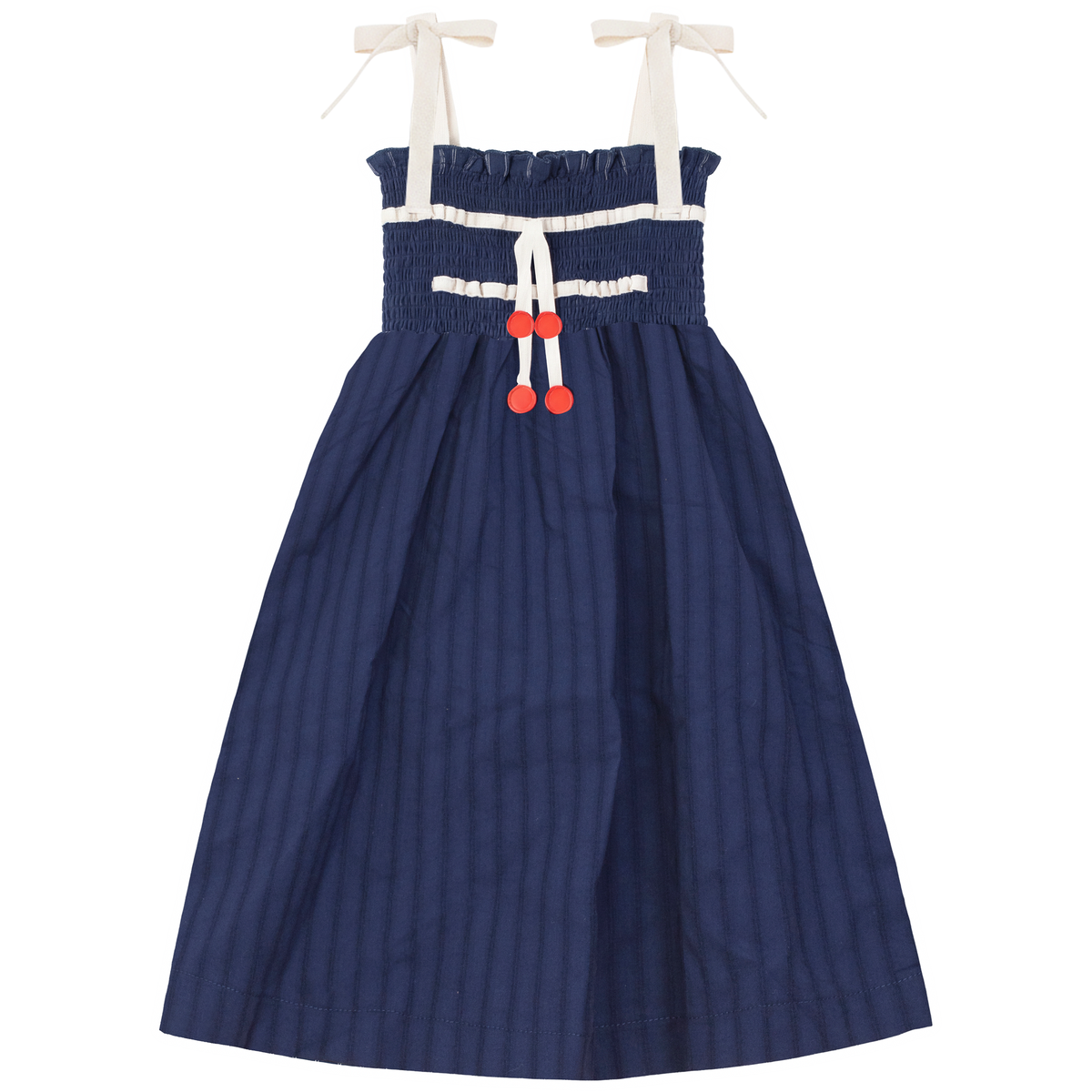 Maxi Smocked Top Jumper in Navy by Lola