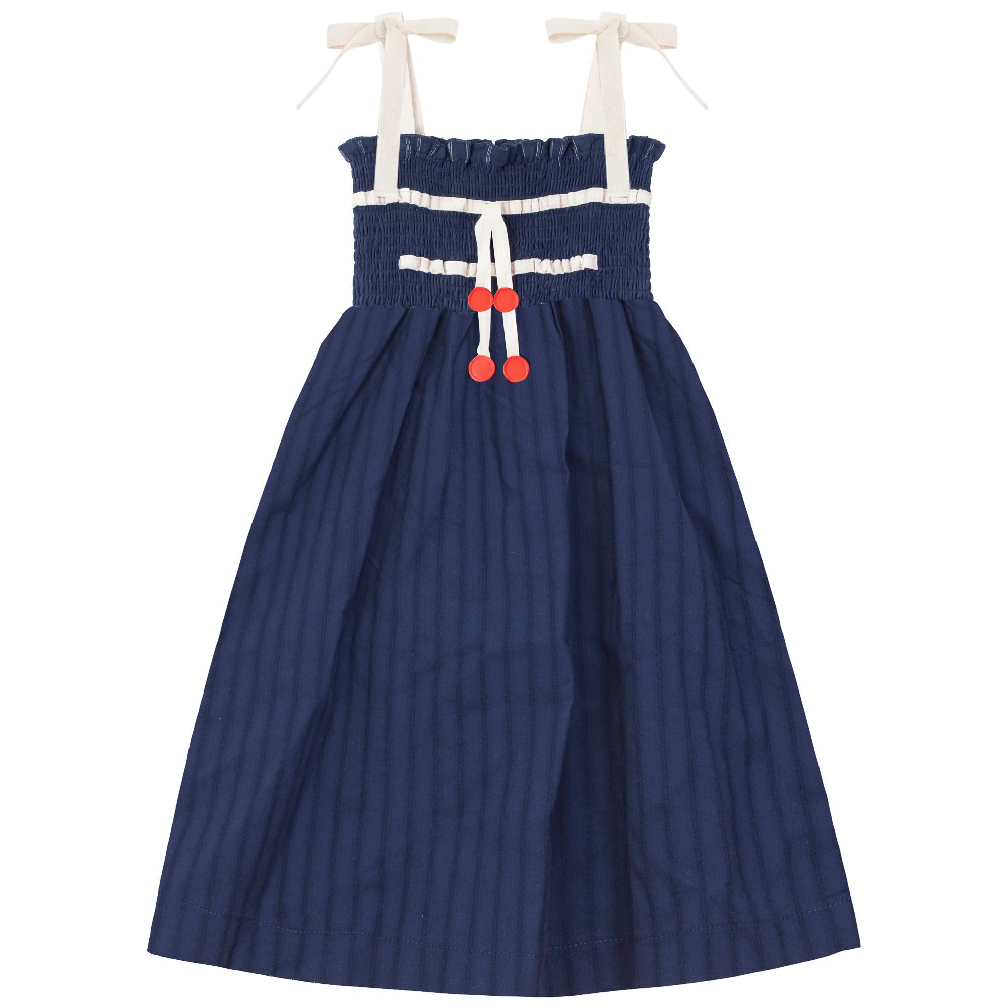 Maxi Smocked Top Jumper in Navy by Lola