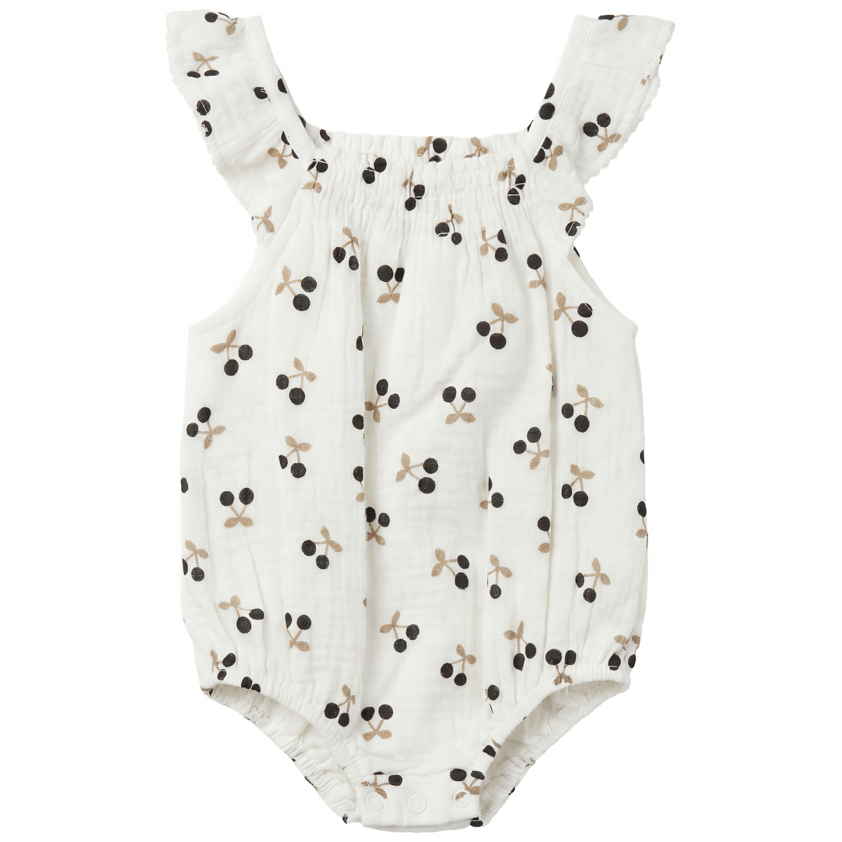 Crinkle Woven Bubble in White by Little Fragile