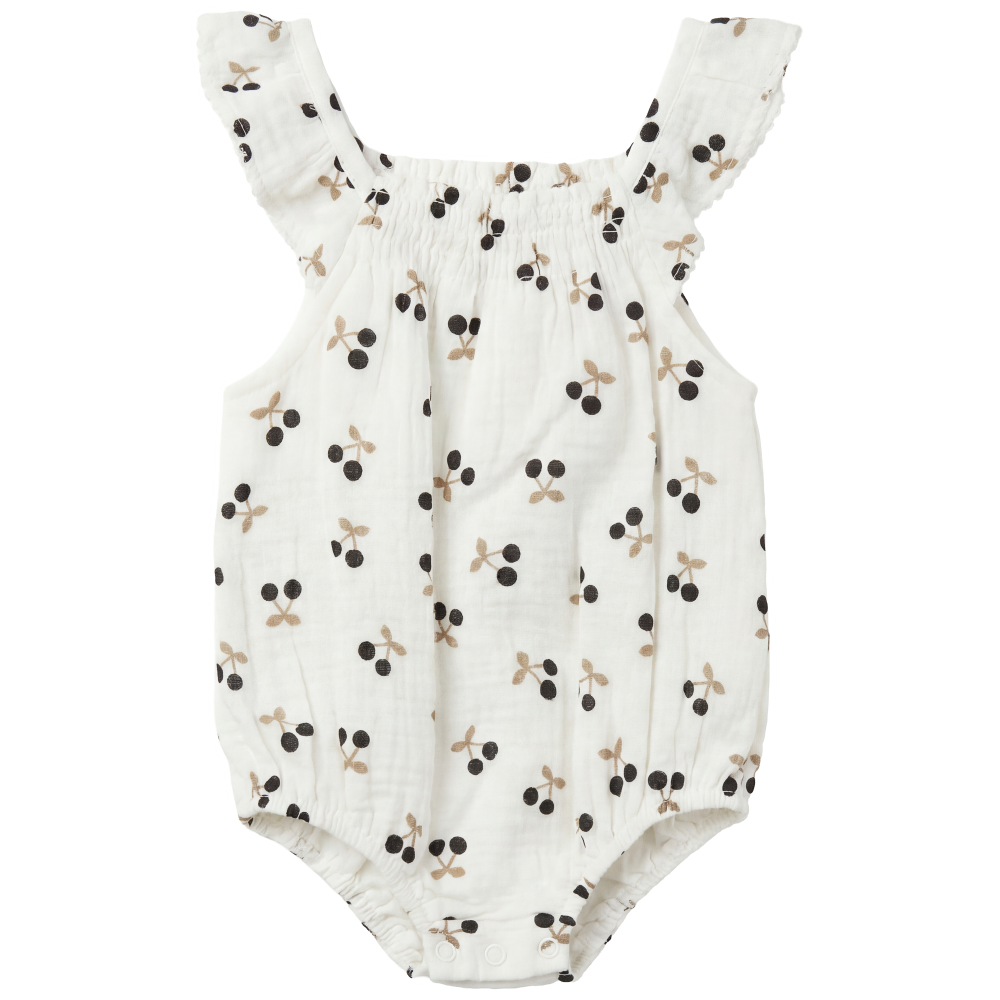 Crinkle Woven Bubble in White by Little Fragile