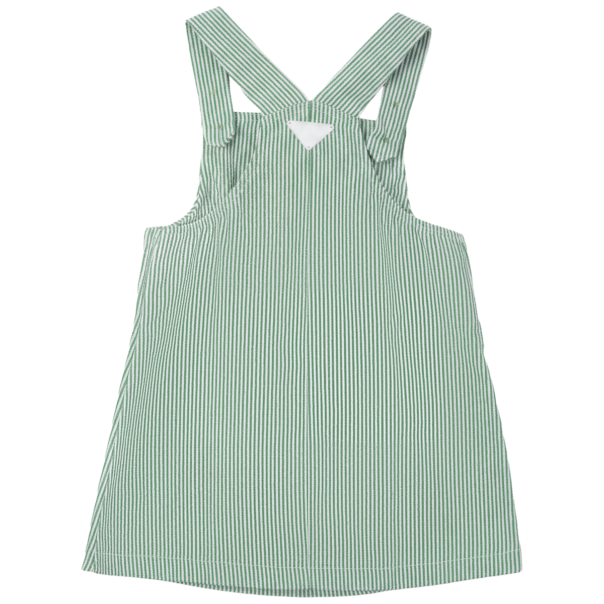 Striped Denim Jumper in Green White by FYI