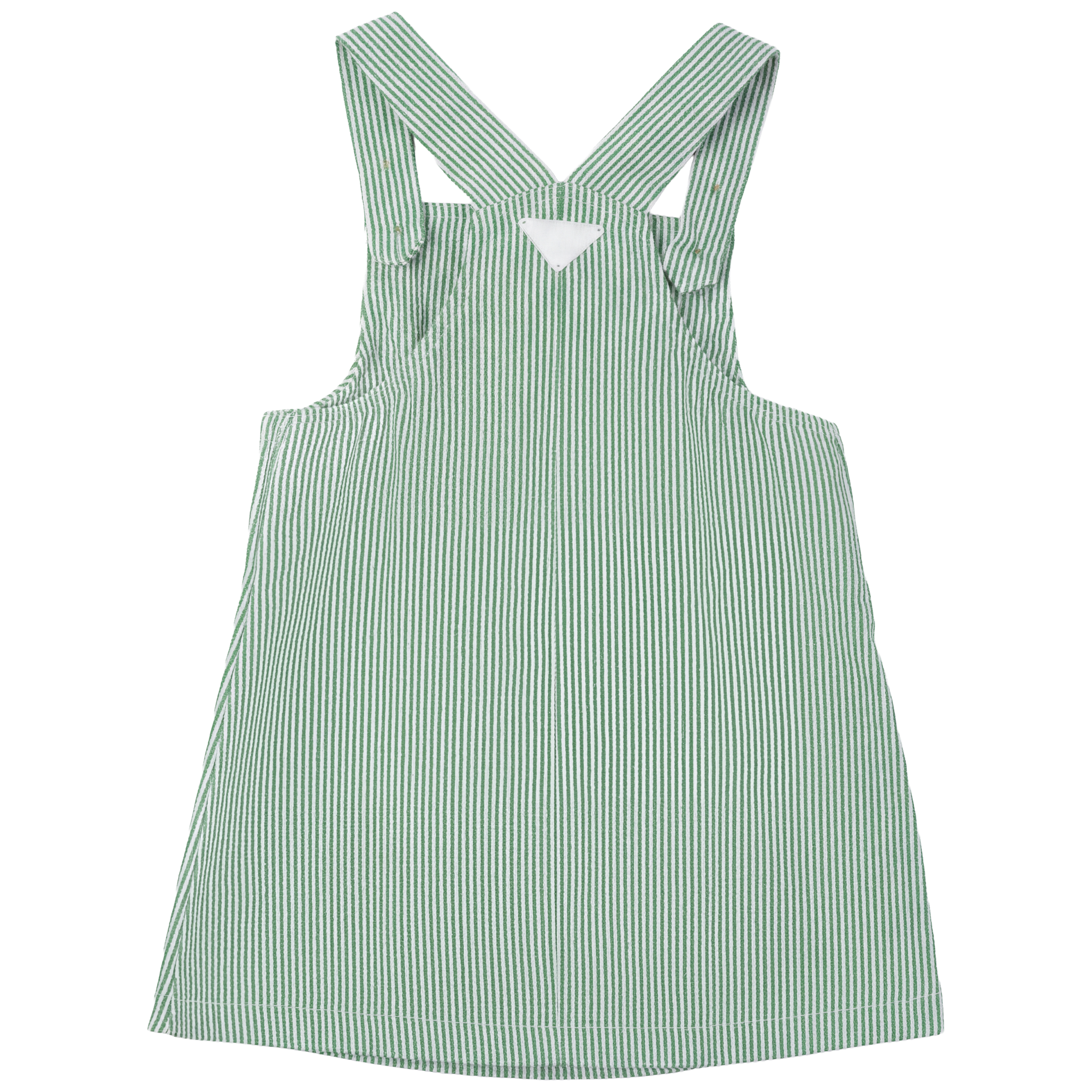 Striped Denim Jumper in Green White by FYI