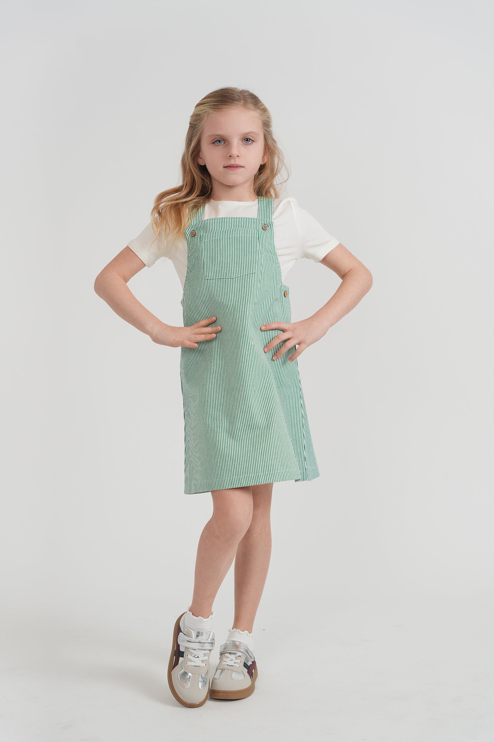 Striped Denim Jumper in by FYI