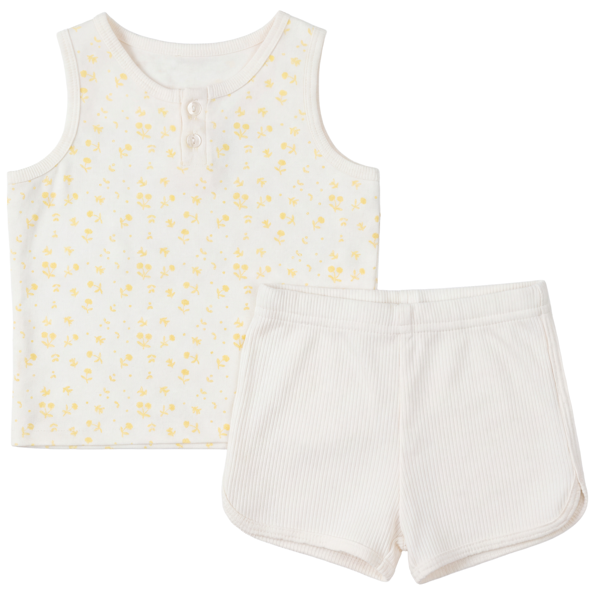 Sleeveless Short Set in Powder by Little Fragile