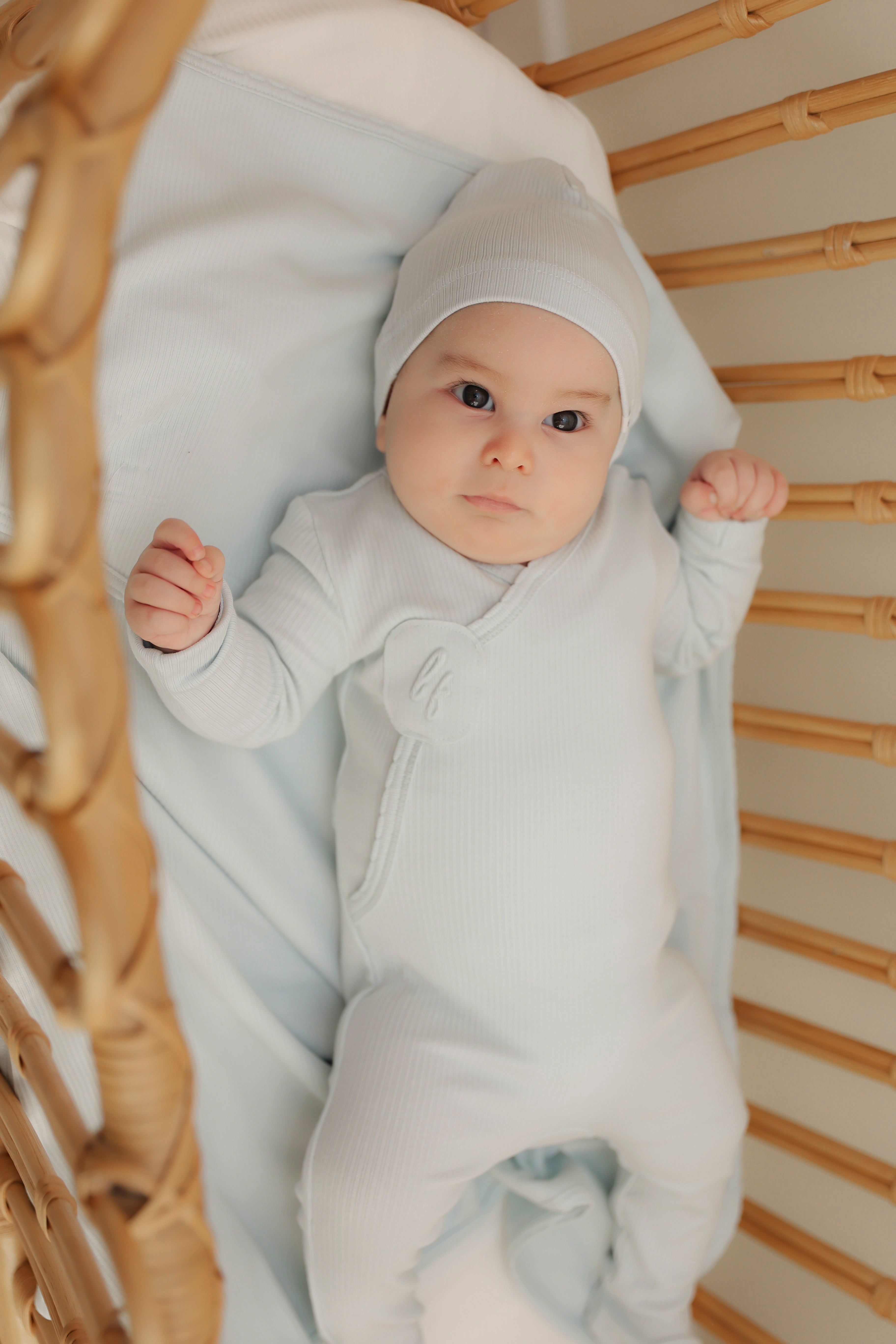 Baby Solid Romper Set in by Little Fragile