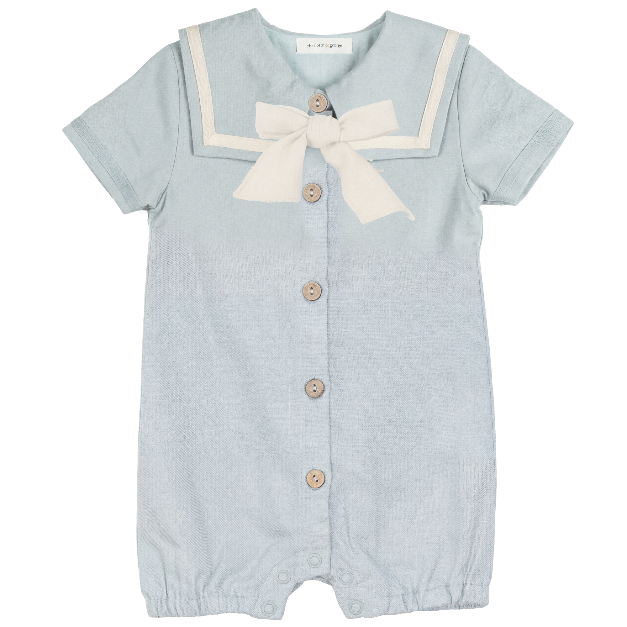 Onesie In Woven Fabric in by Charlotte & George