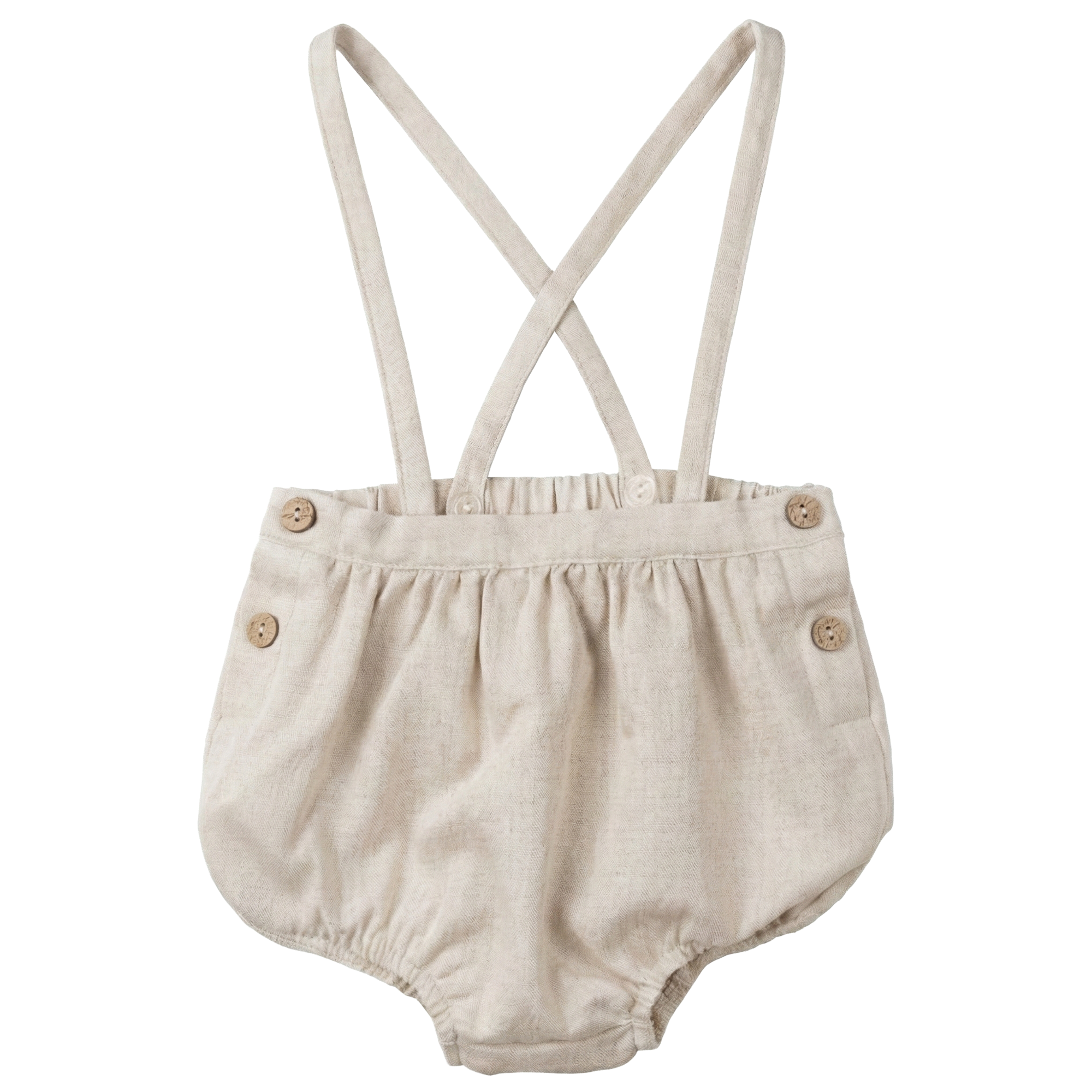 Overall In Solid Woven in Sand by Charlotte & George