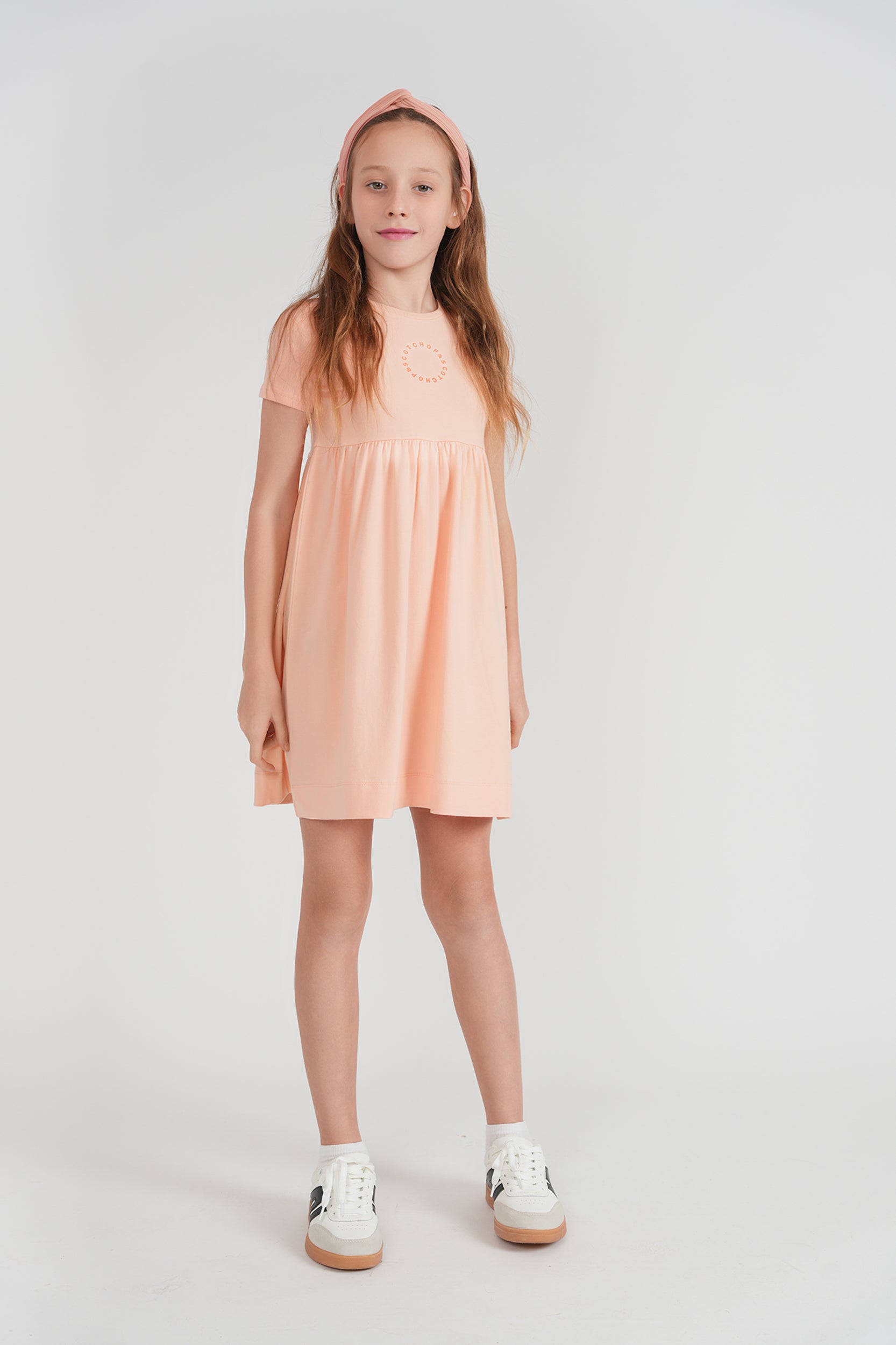Stripe Trim Dress in by Hopscotch