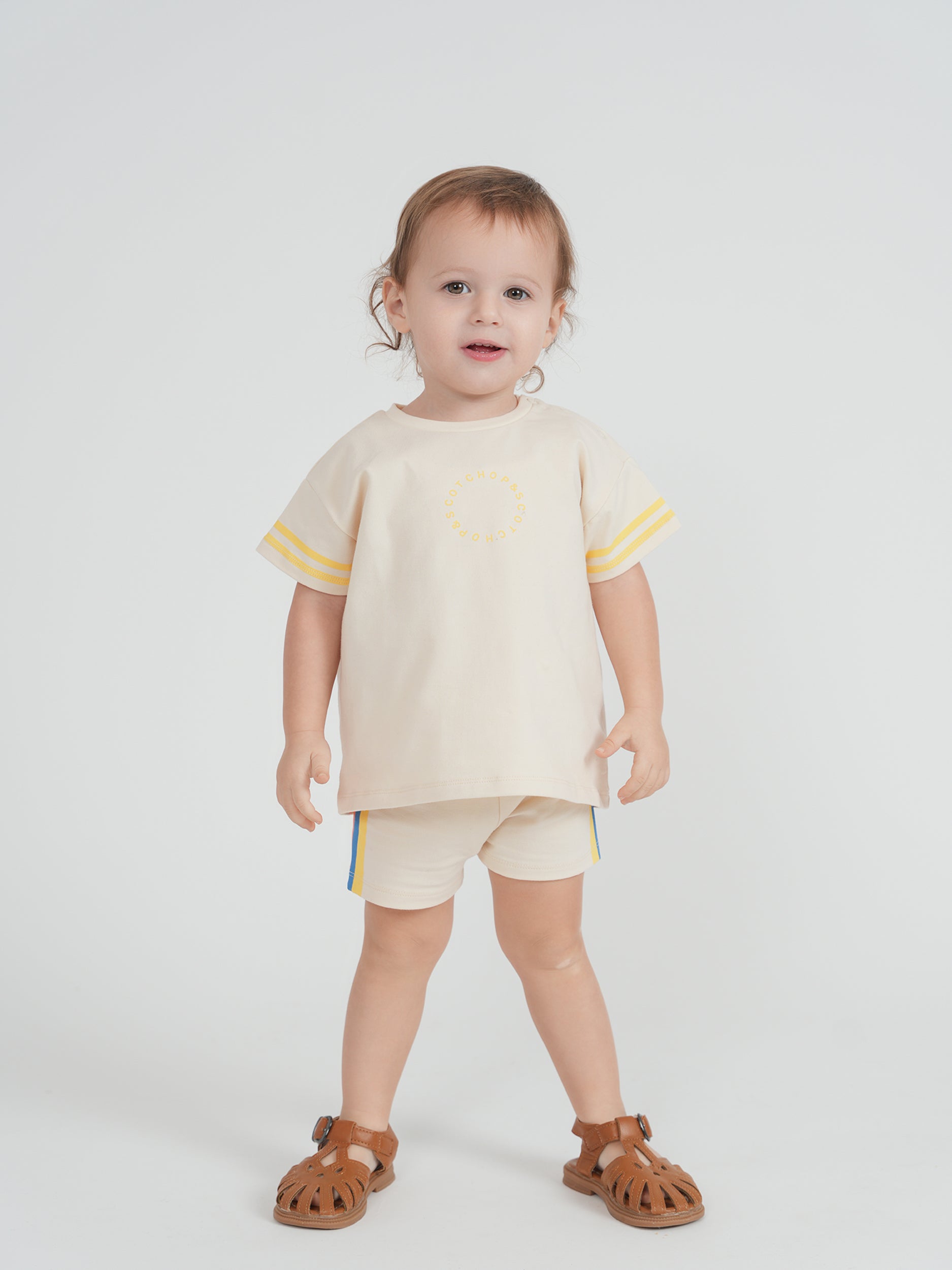 2PC set Set With Contrast Stripes in by Hopscotch