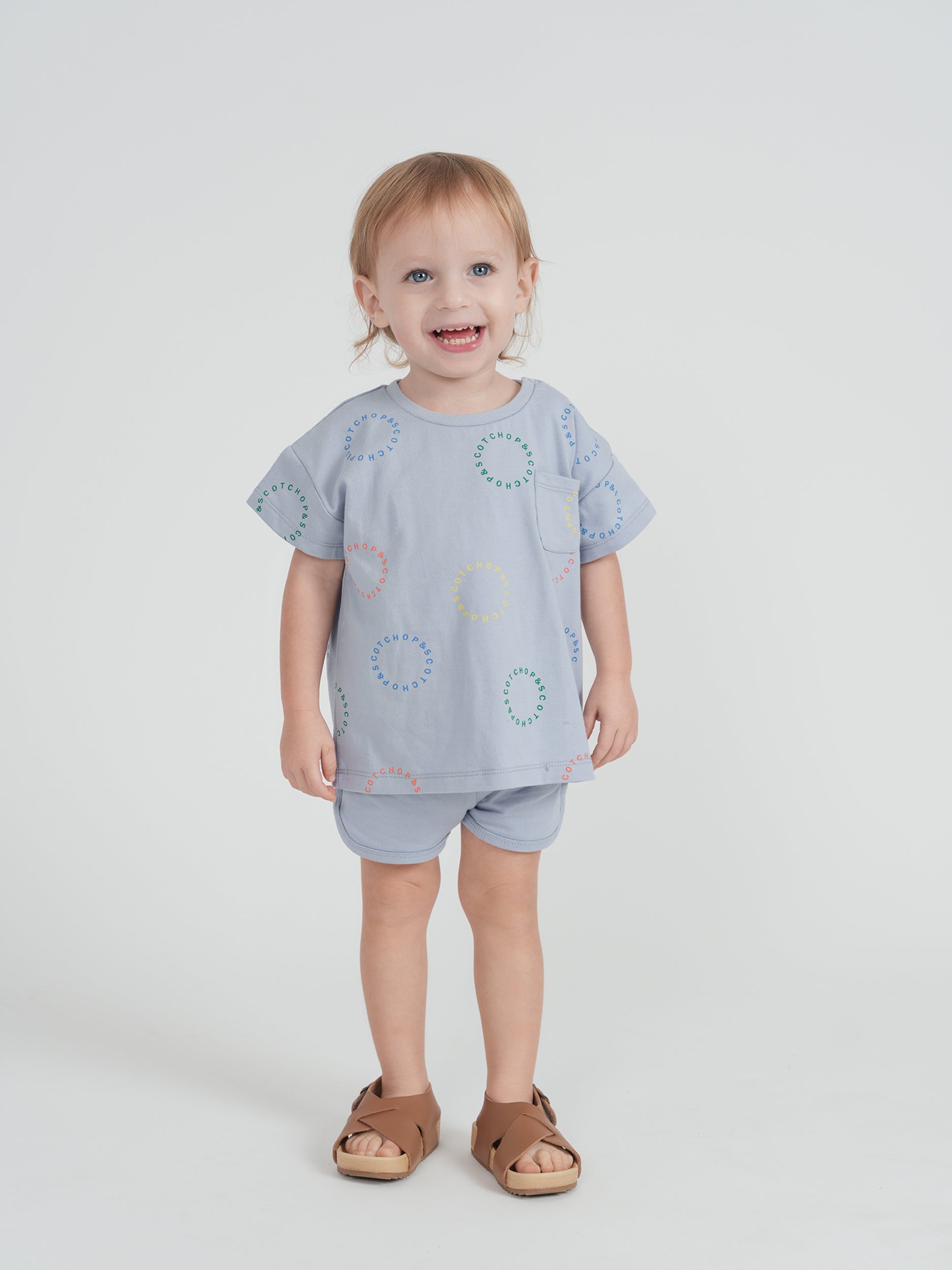 Two Piece Set with Pocket Tee in by Hopscotch